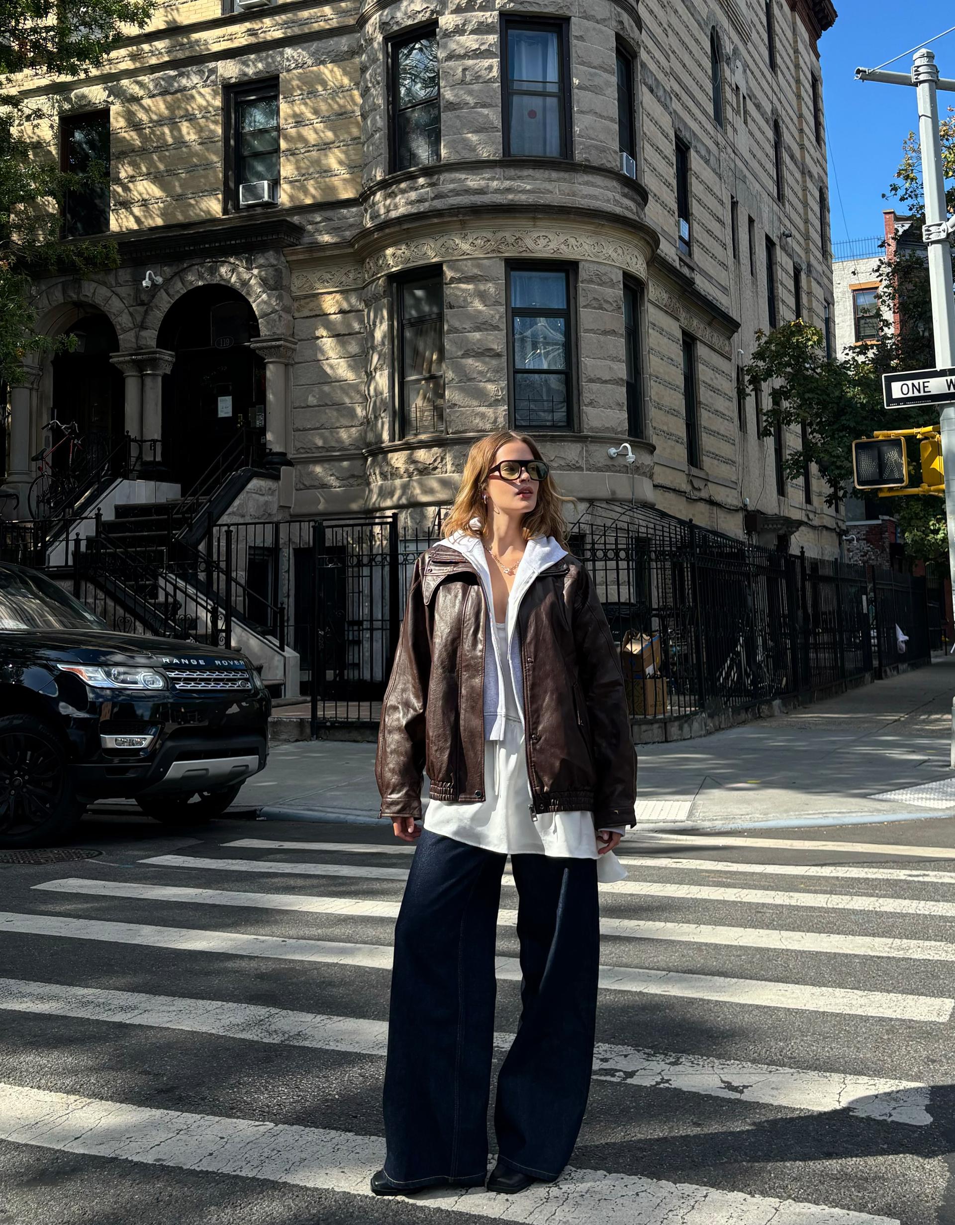 Dark Brown Giacca Di Pelle Nera Bershka Bershka Giacca In