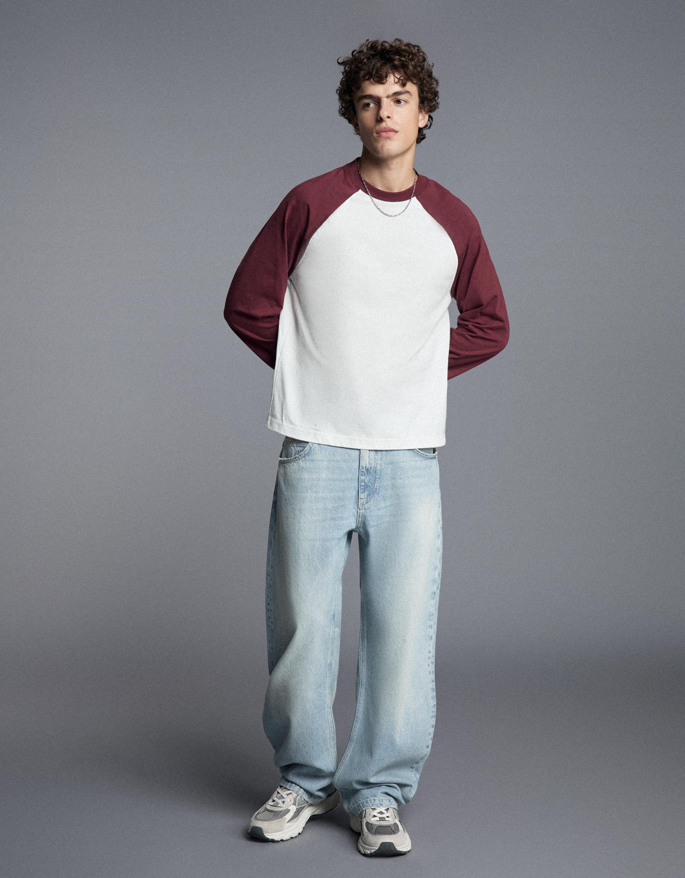Twisted barrel jeans — Light blue