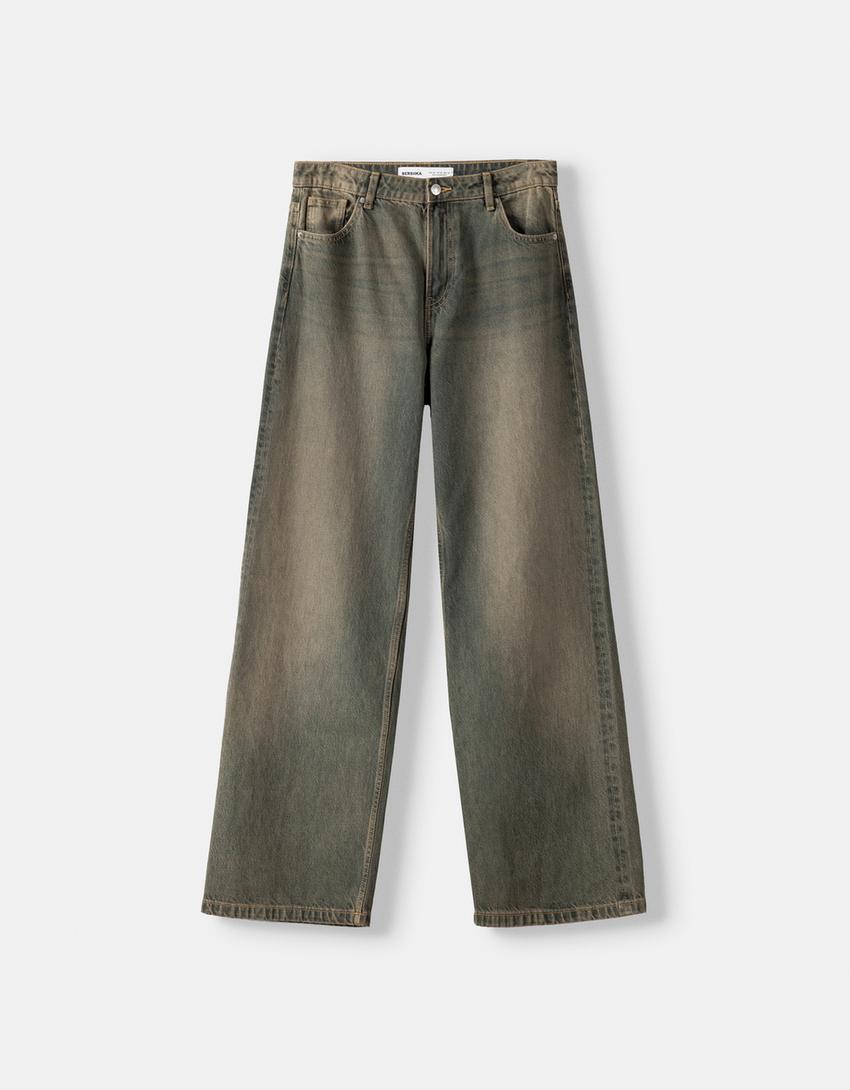 Jean baggy-Bleu lavé-4