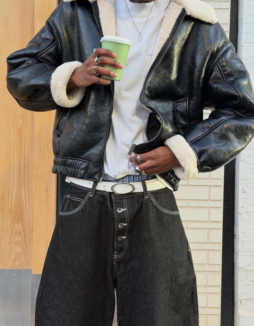 Jean barrel fit-Siyah