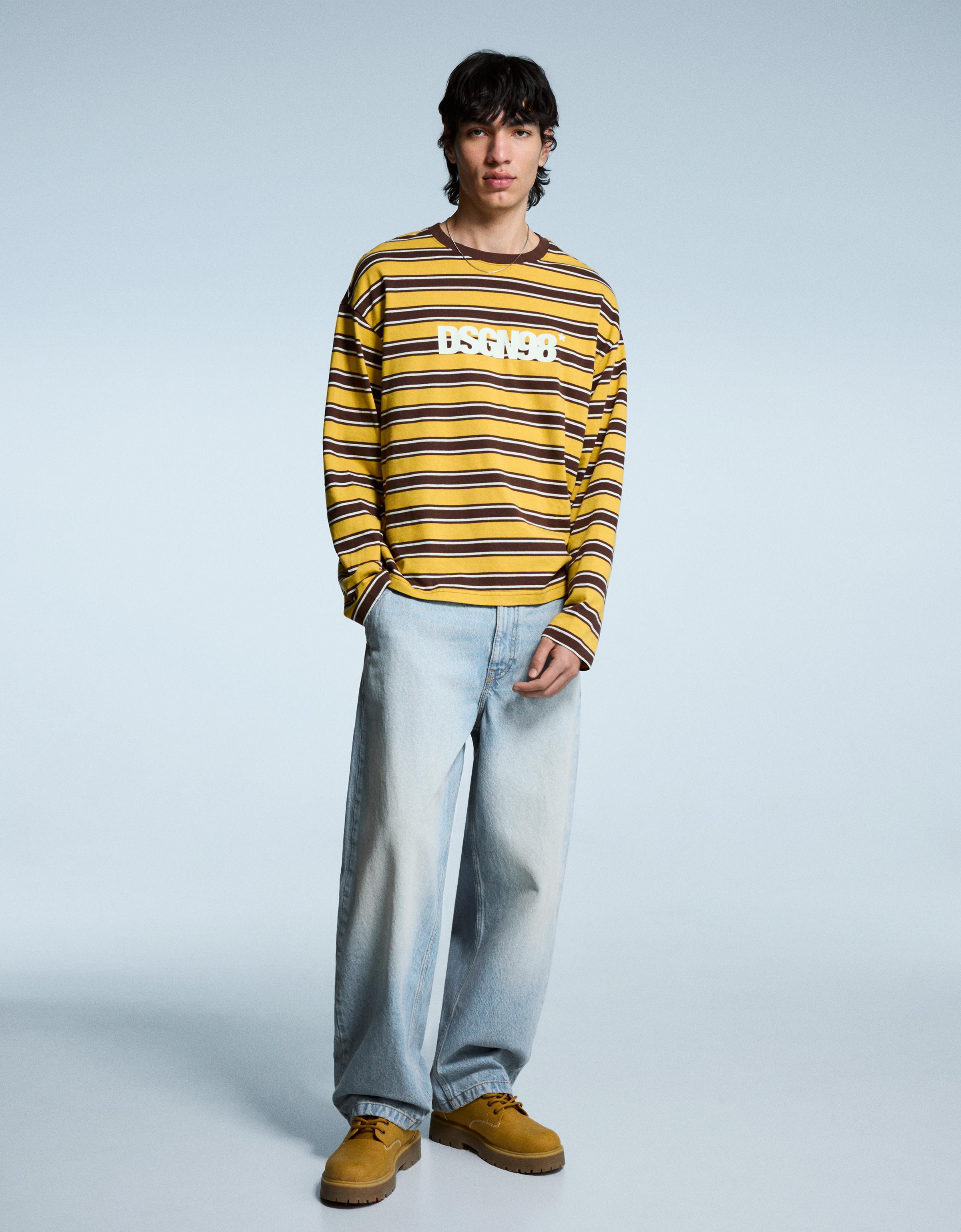 Bershka Skater-Jeans Herren 36 Ausgewaschenes Blau