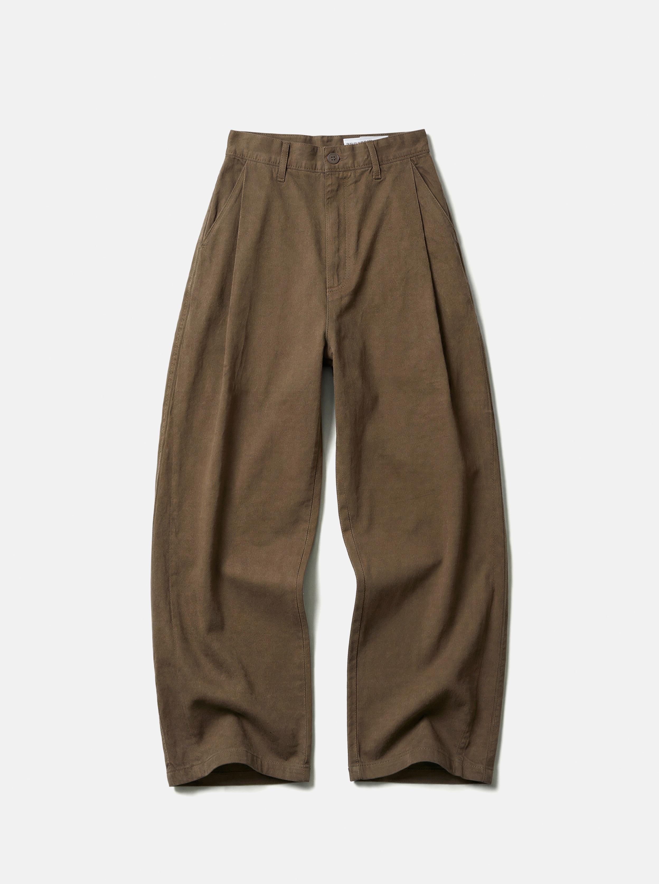 Ketenli super baggy fit pantolon - Görsel 25