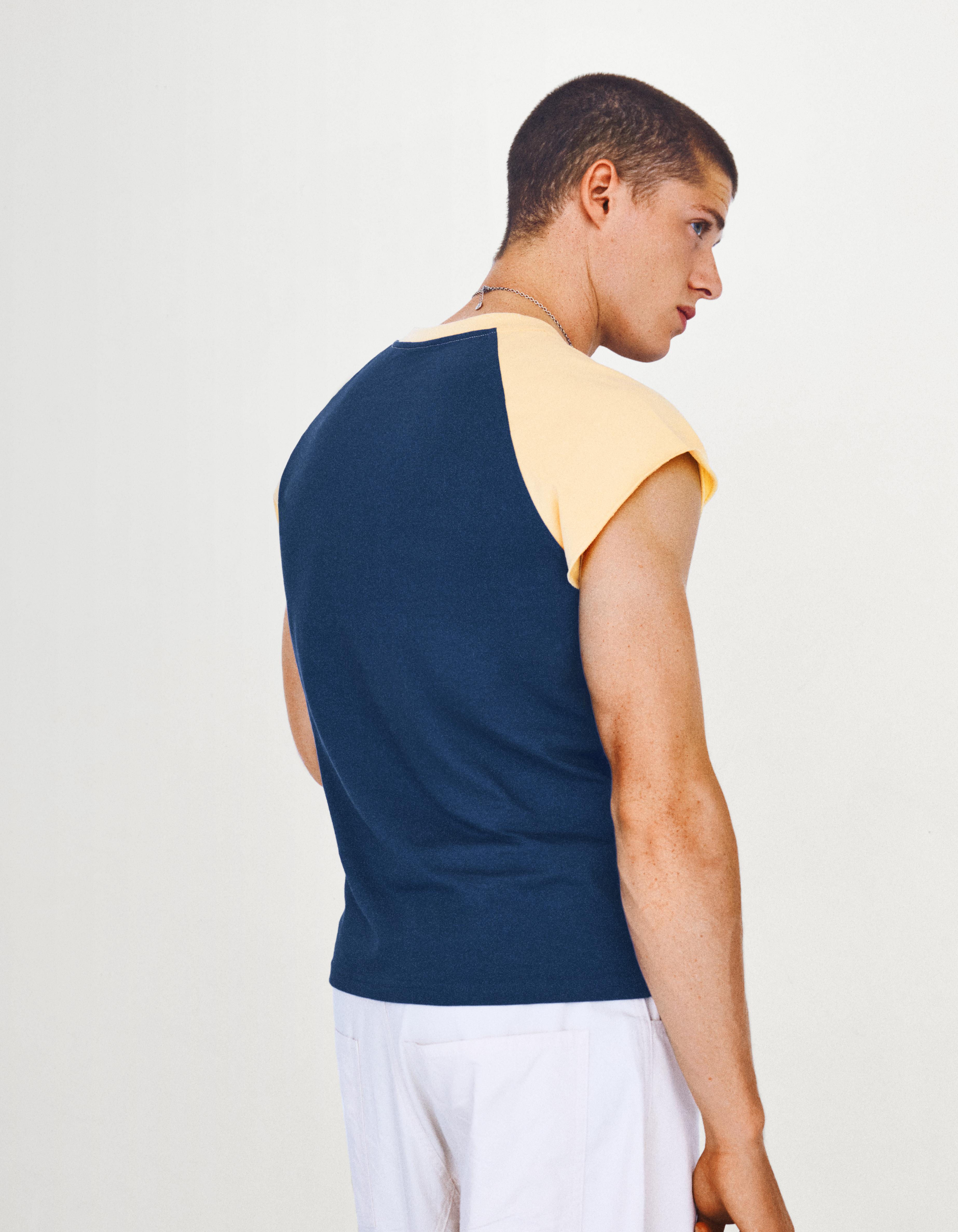 Short sleeve raglan T-shirt — Navy