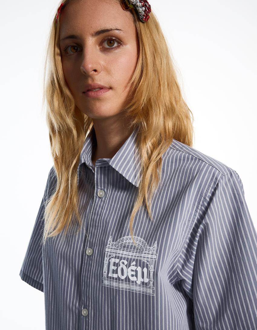 Short sleeve shirt ARIES X BERSHKA-Dark grey