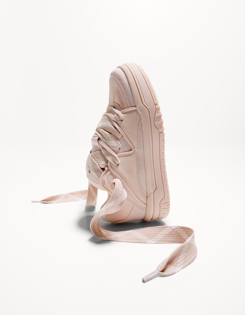 Chunky skater trainers-Pink