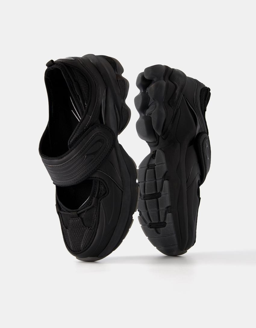 Combined sports ballet flats-BLACK