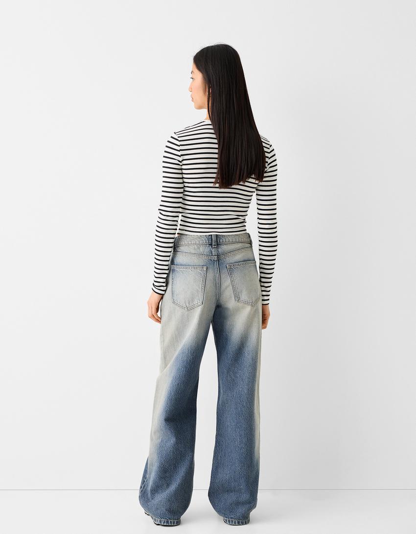 Bol kesim jean-Açık mavi-2