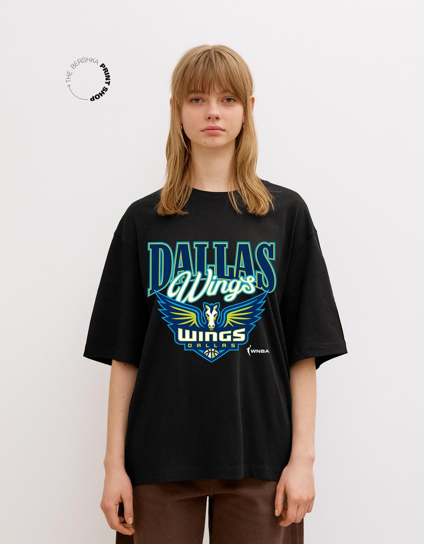 Majica kratkih rukava WNBA Dallas Wings-Crna-1