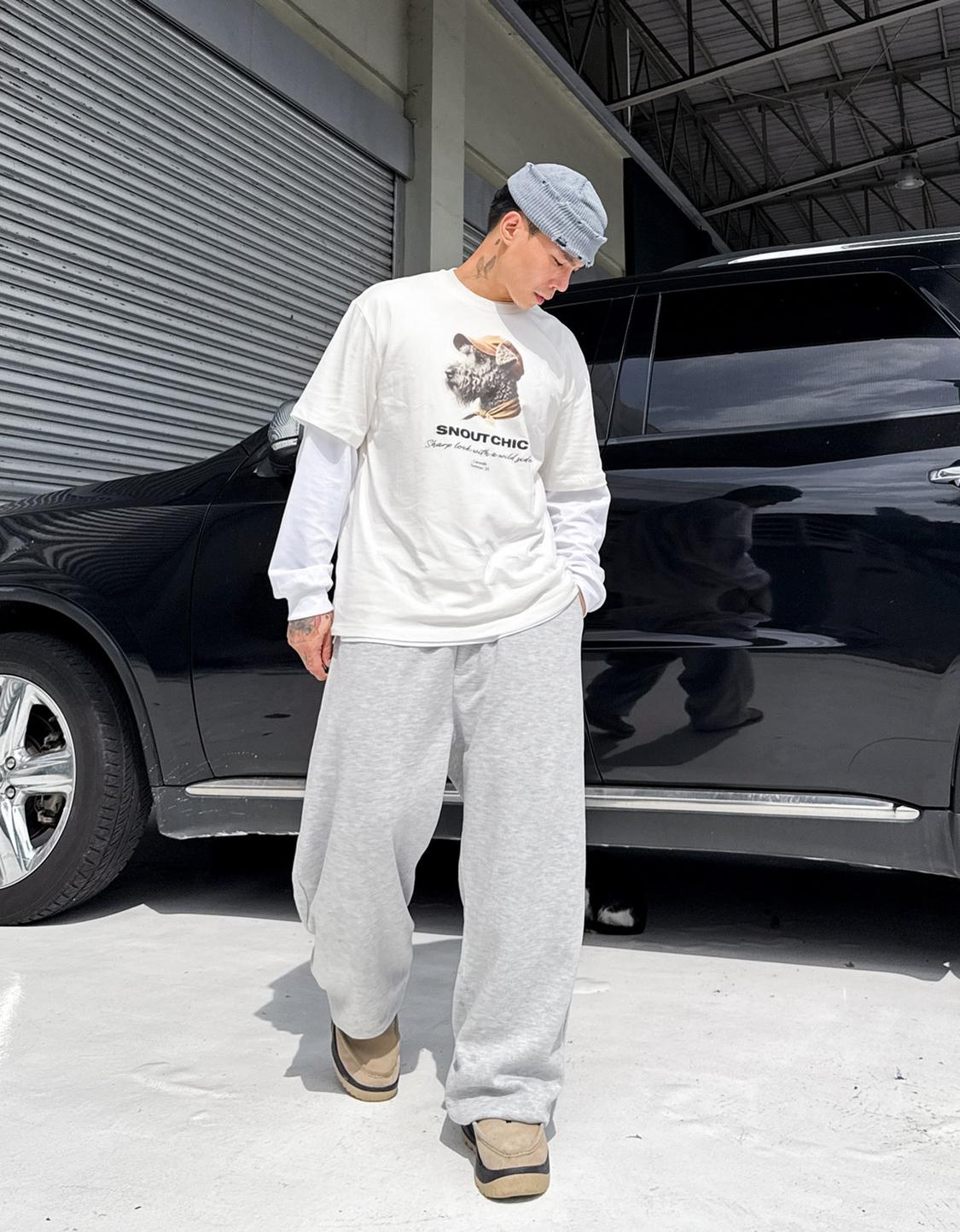 Balloon fit trousers