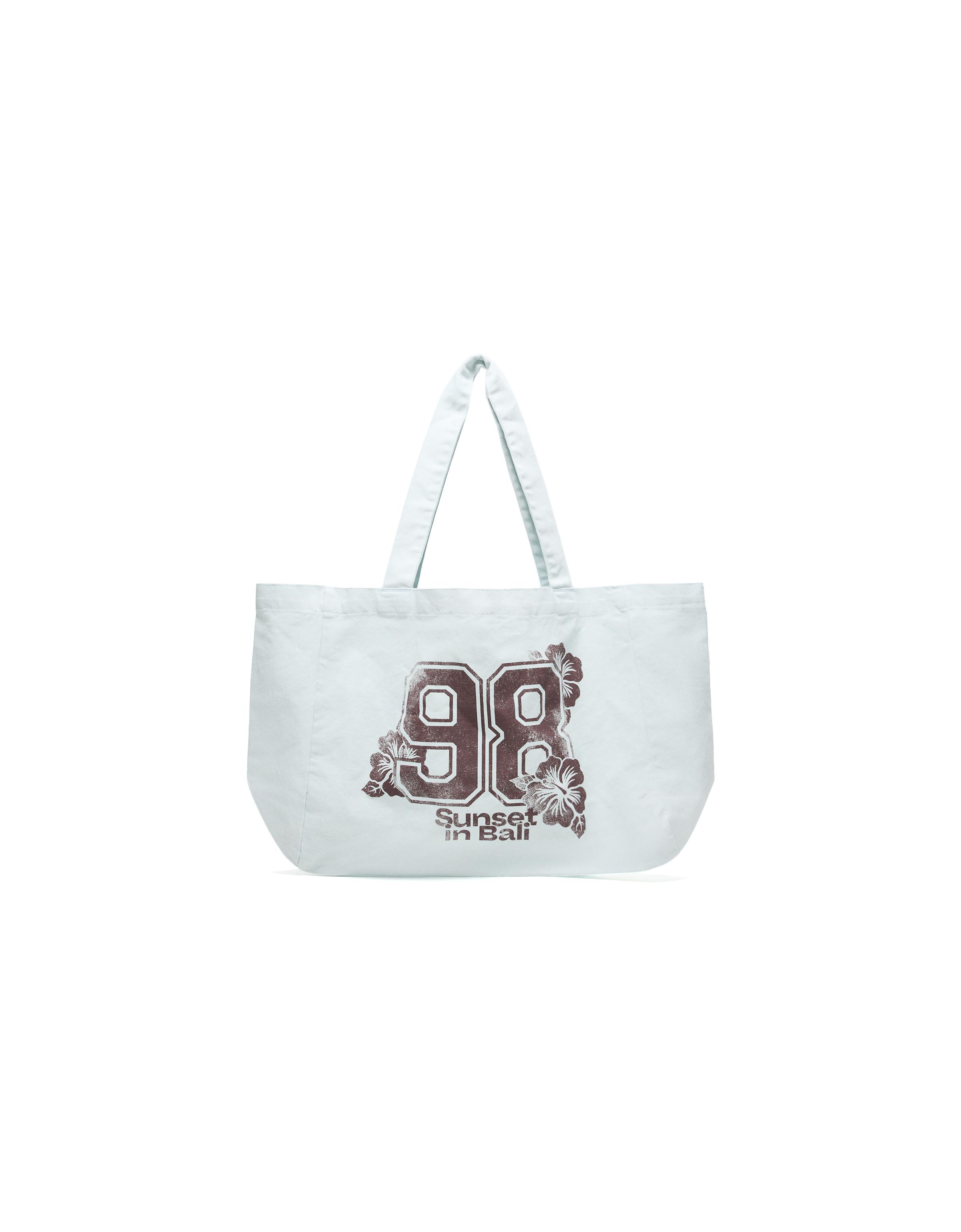 Printed tote bag — Blue