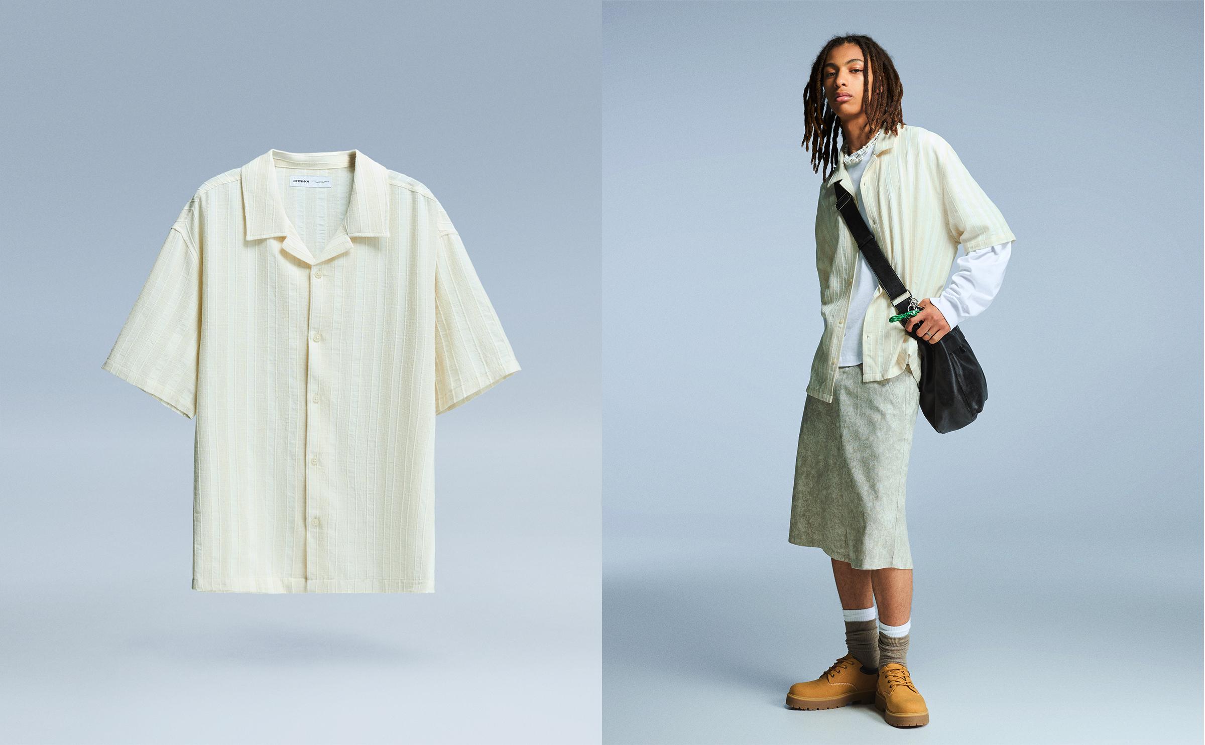 Short sleeve rustic shirt