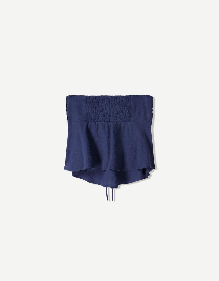 Top a fascia semplice-Azzurro-4