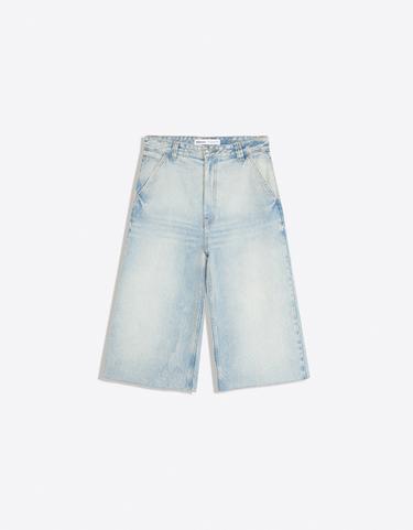 Denim skater jorts — Light blue 5