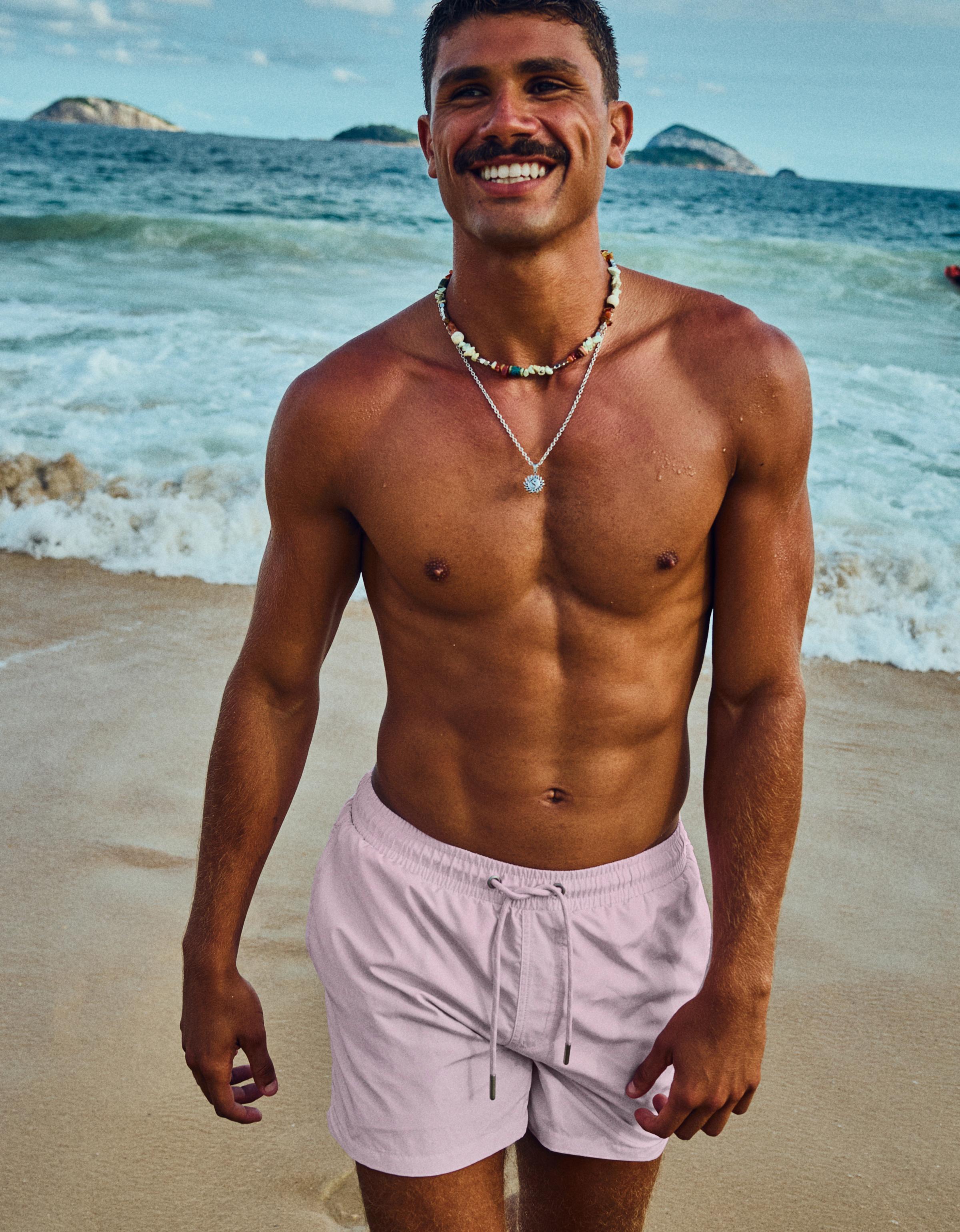 Basic regular fit swim shorts — Pink