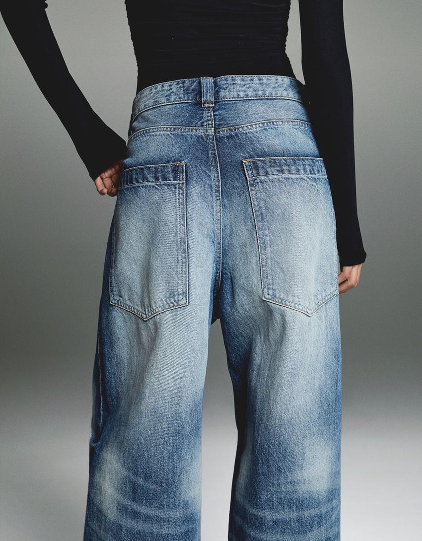 Jean super baggy-Bleu-2