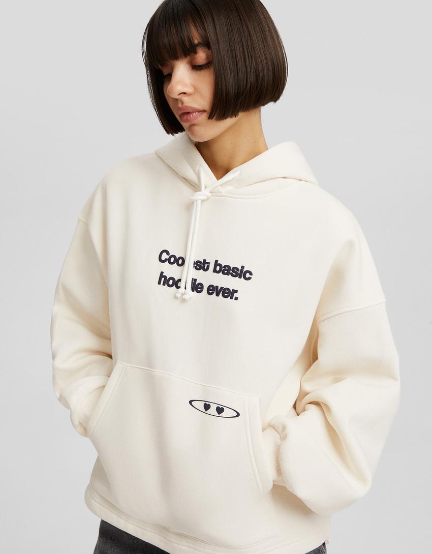 Sweatshirt capuz oversize estampado-Pedra-2