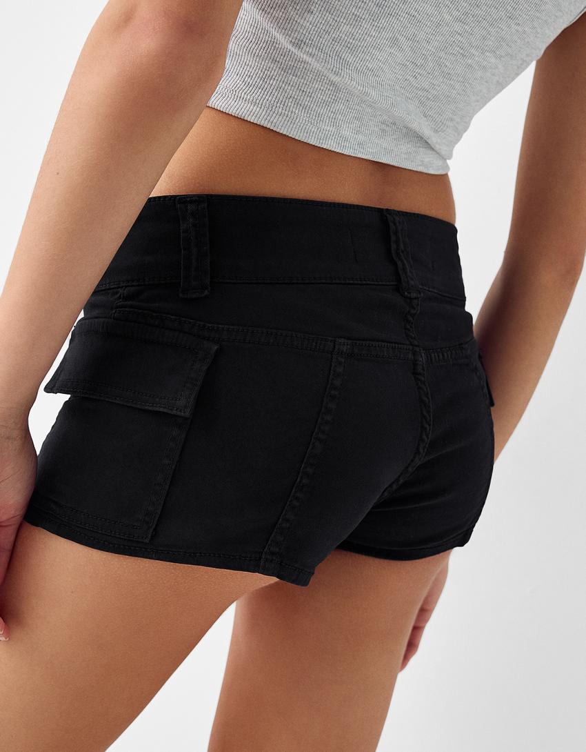 Calções cargo-Preto-5