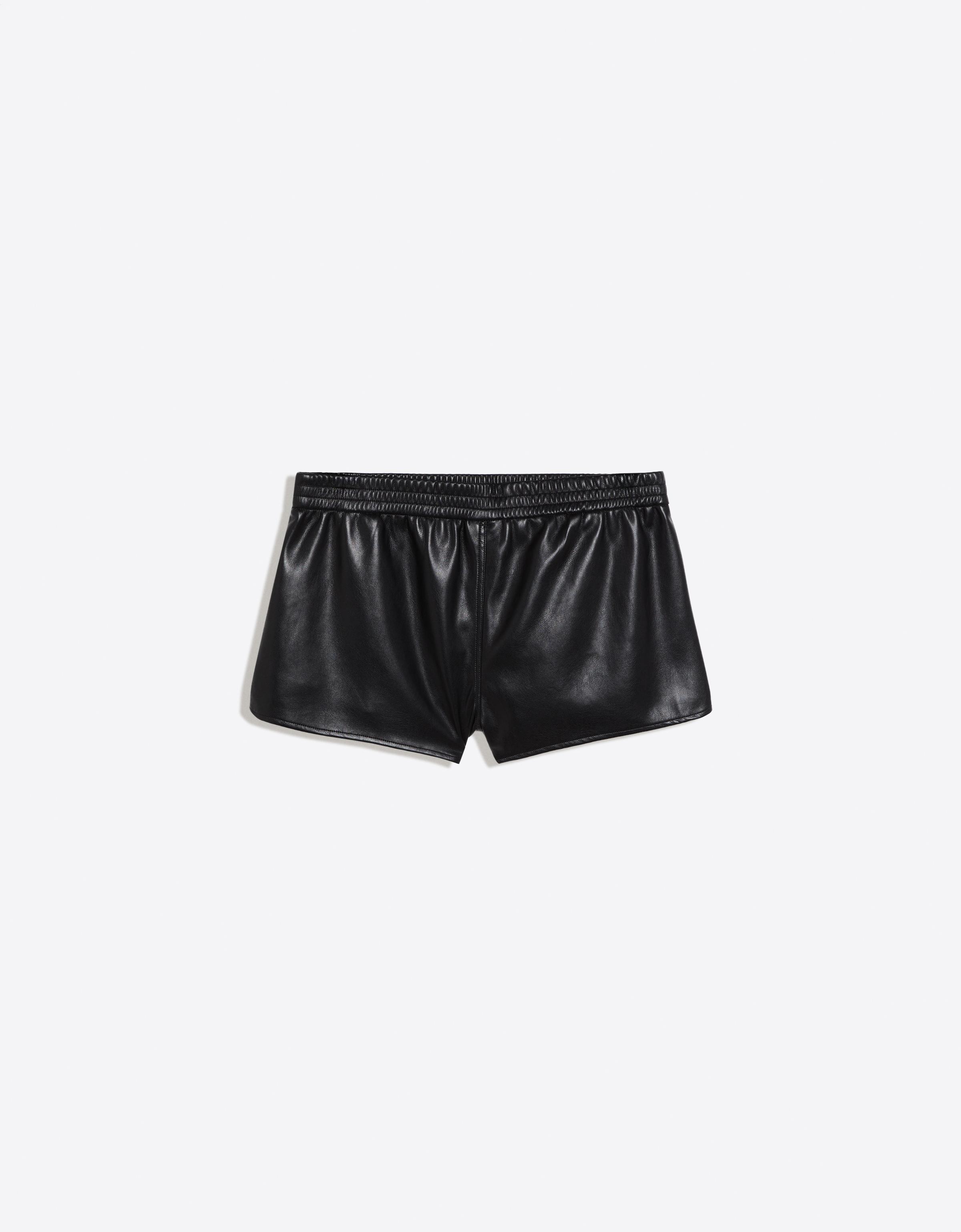 Bershka Boxer bel suni deri şort