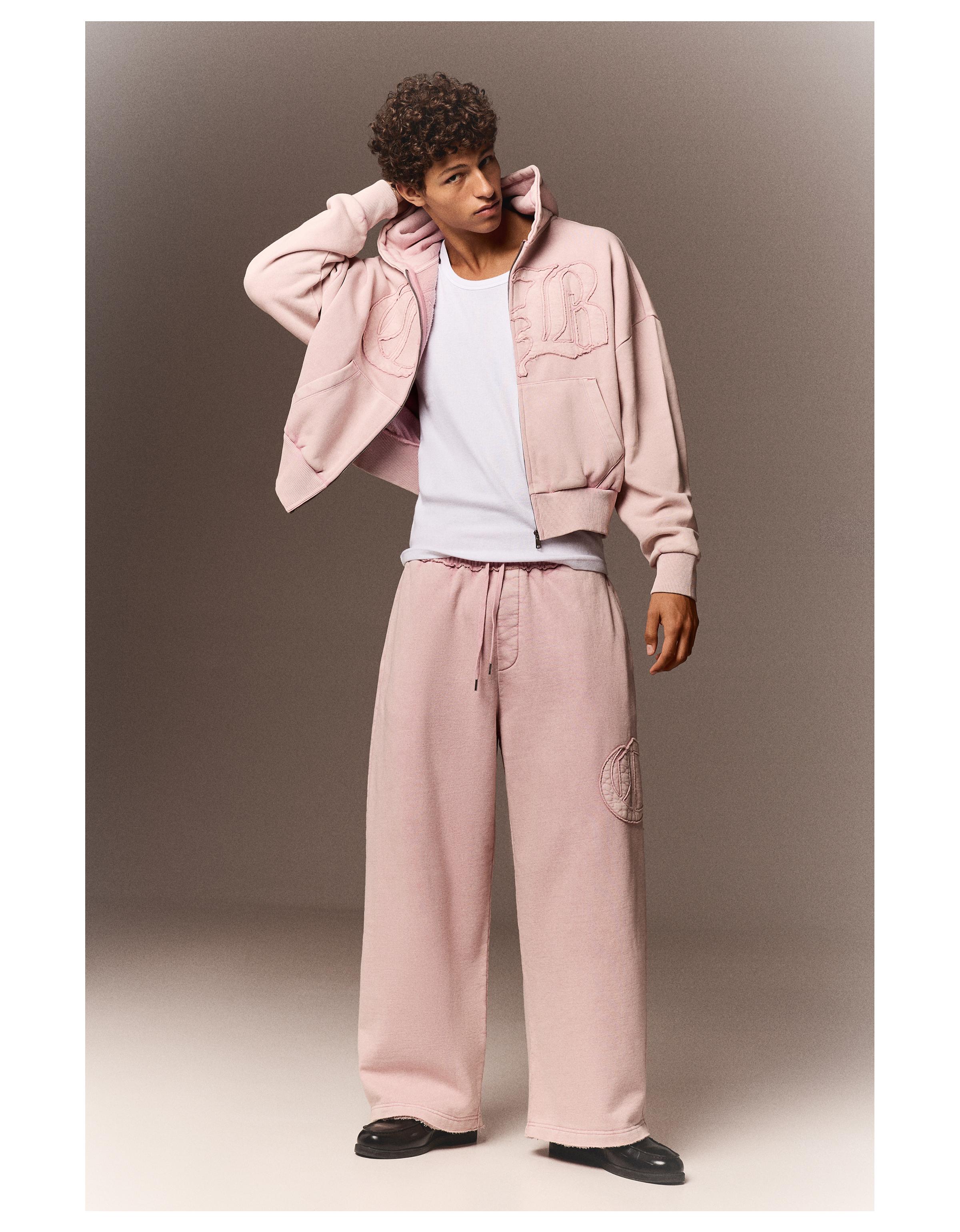 Super baggy washed trousers — Pink