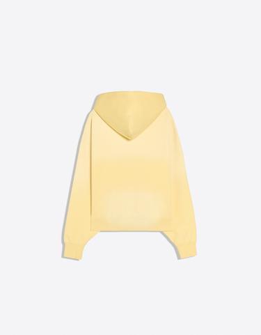Washed effect print hoodie — Yellow 5