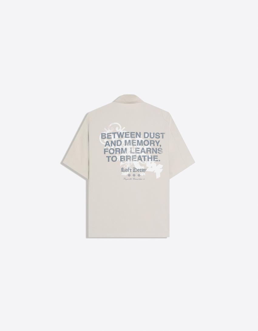 Polo manches courtes brodé-Gris