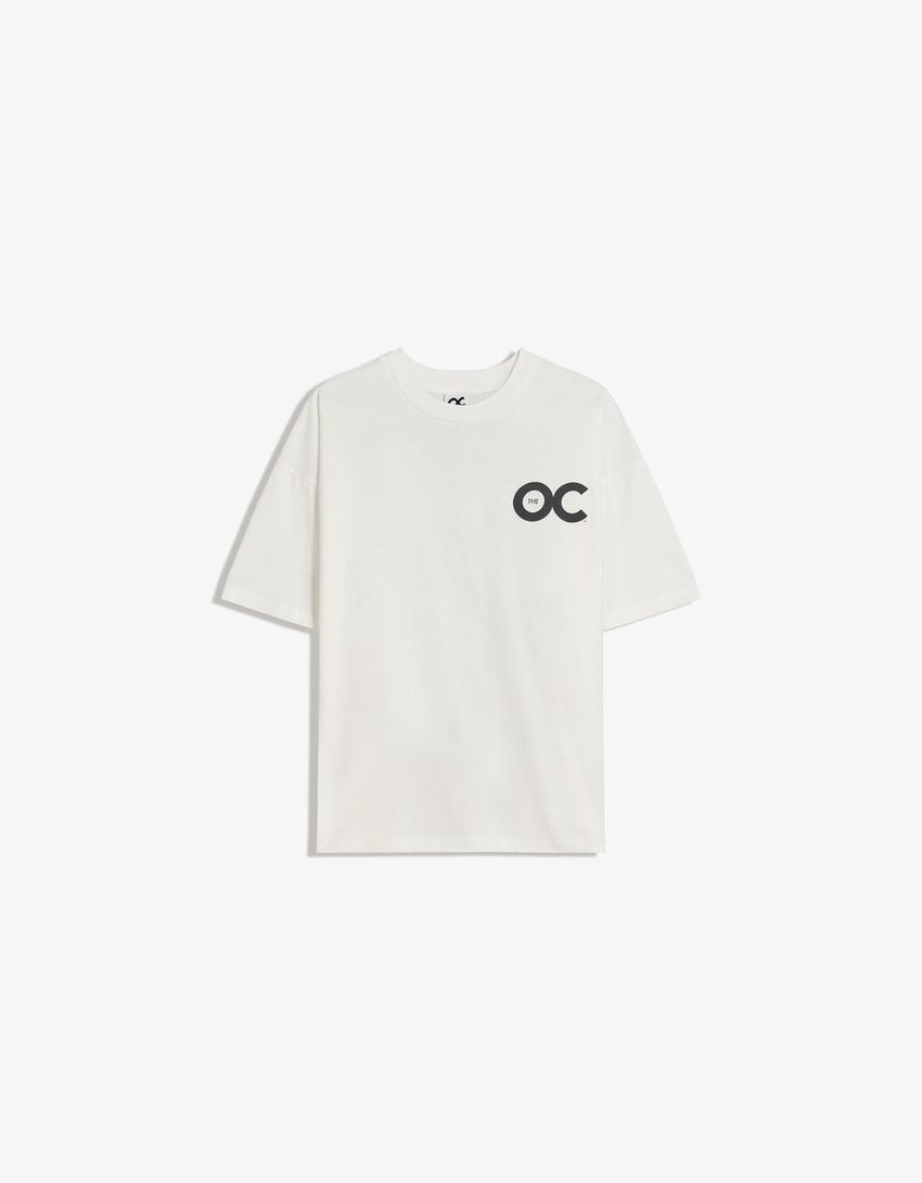 Camiseta manga corta print-Blanco roto-3