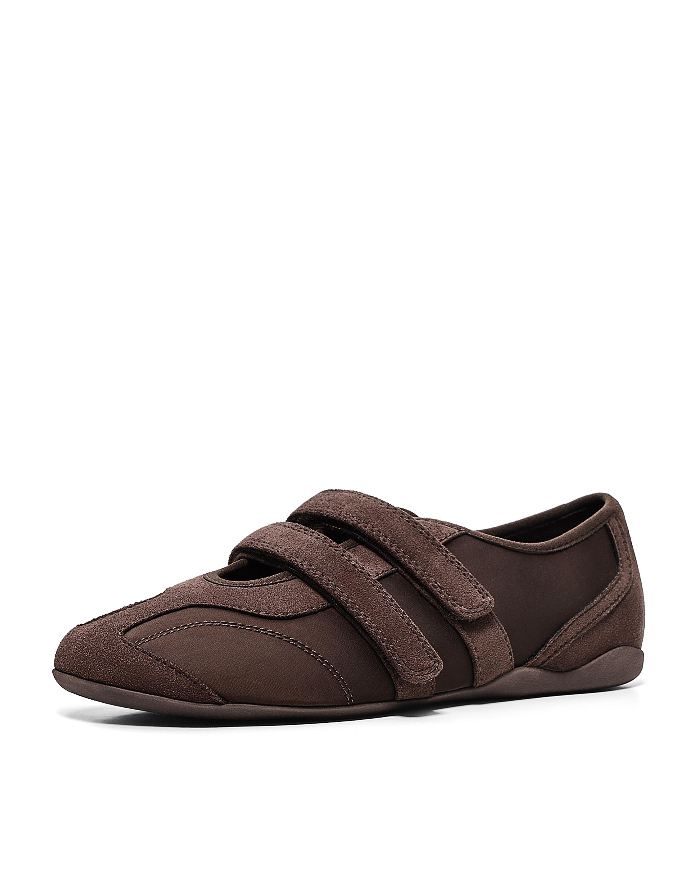 Sporty ballet flats — Brown