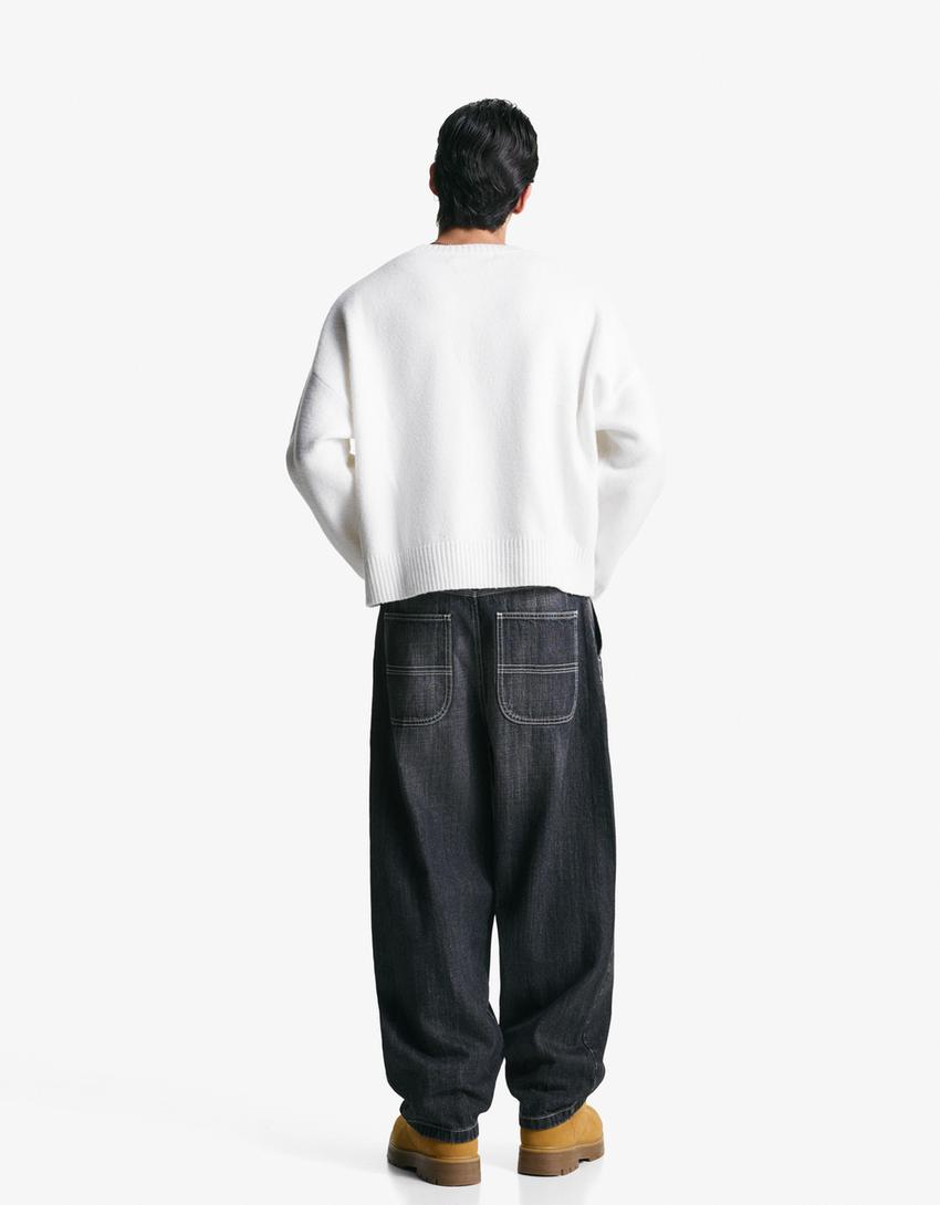 Cropped jumper-White-2