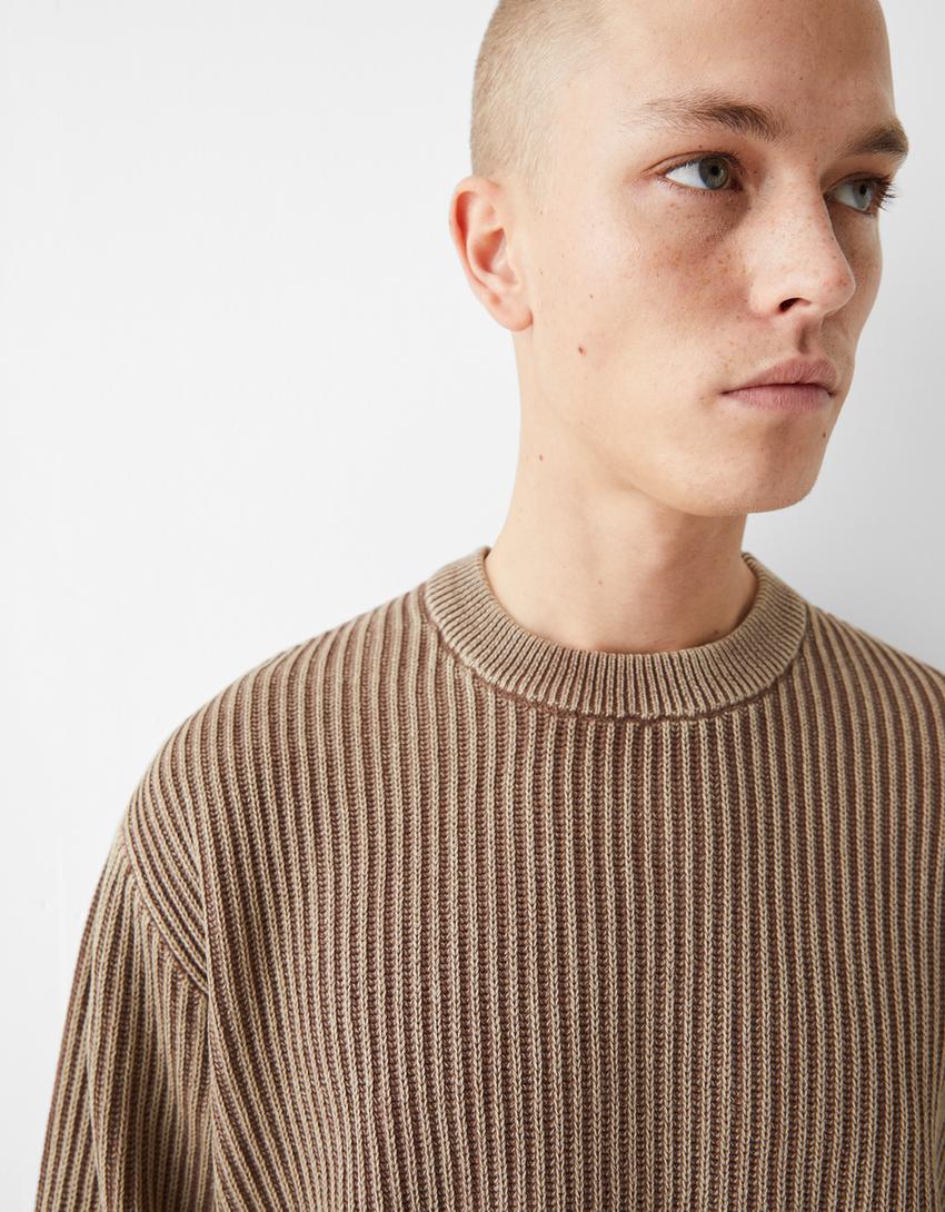 Jersey efecto lavado-Marrón-2