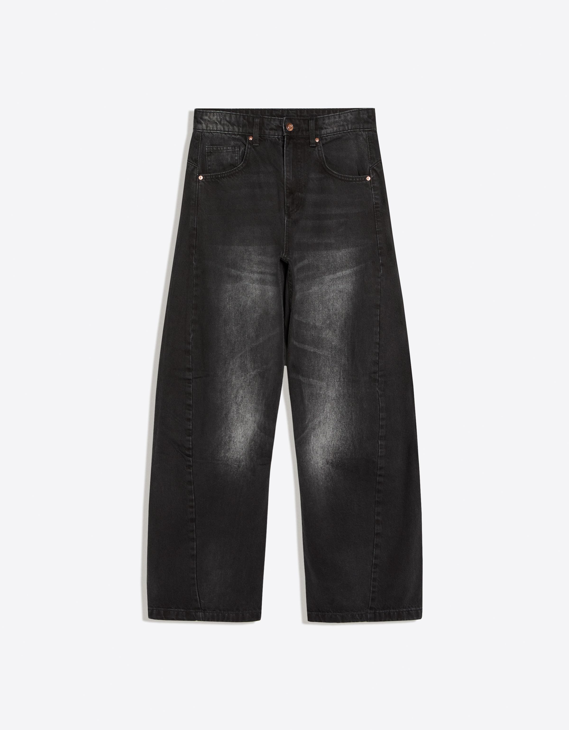 Bershka Jeans Twisted Fit Hombre 32 Negro