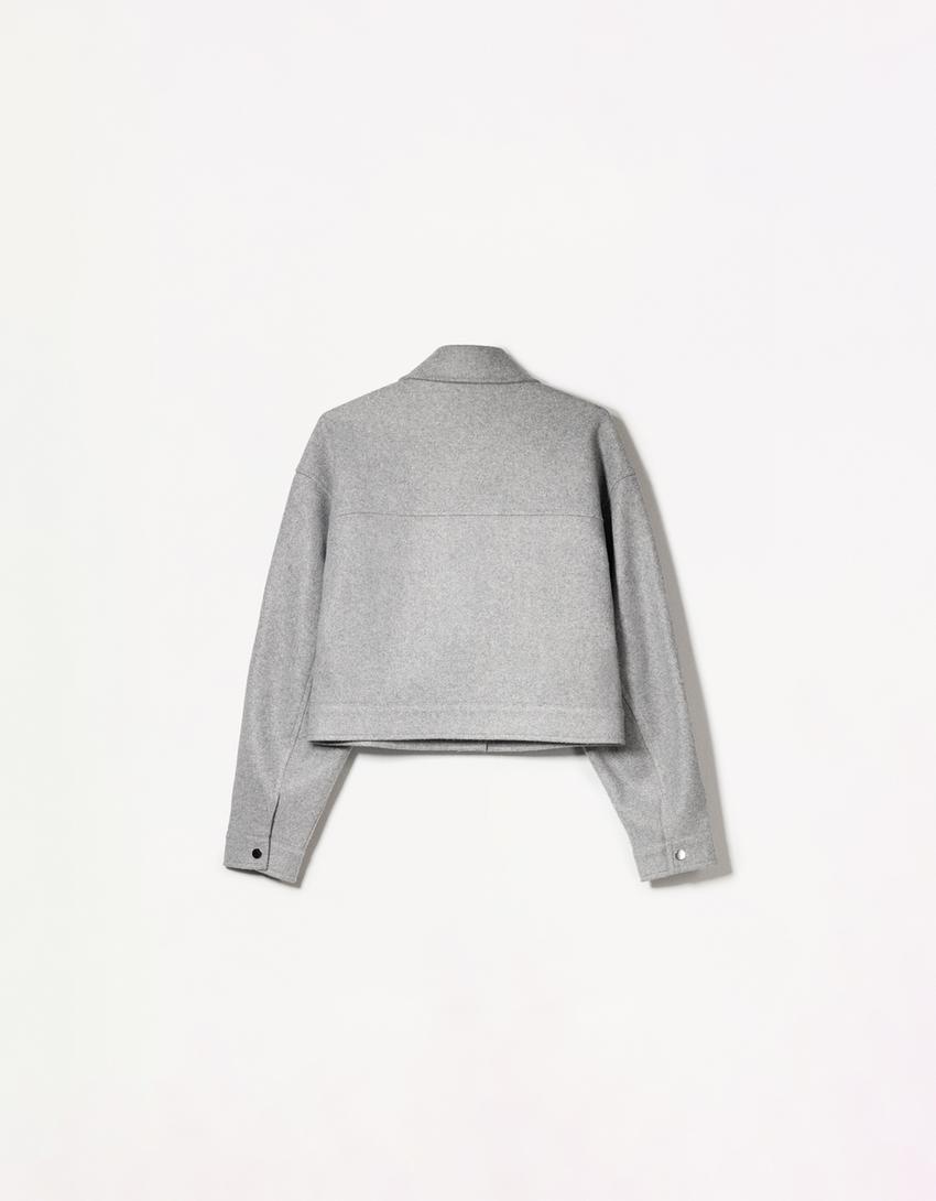 Veste trucker-Gris-5