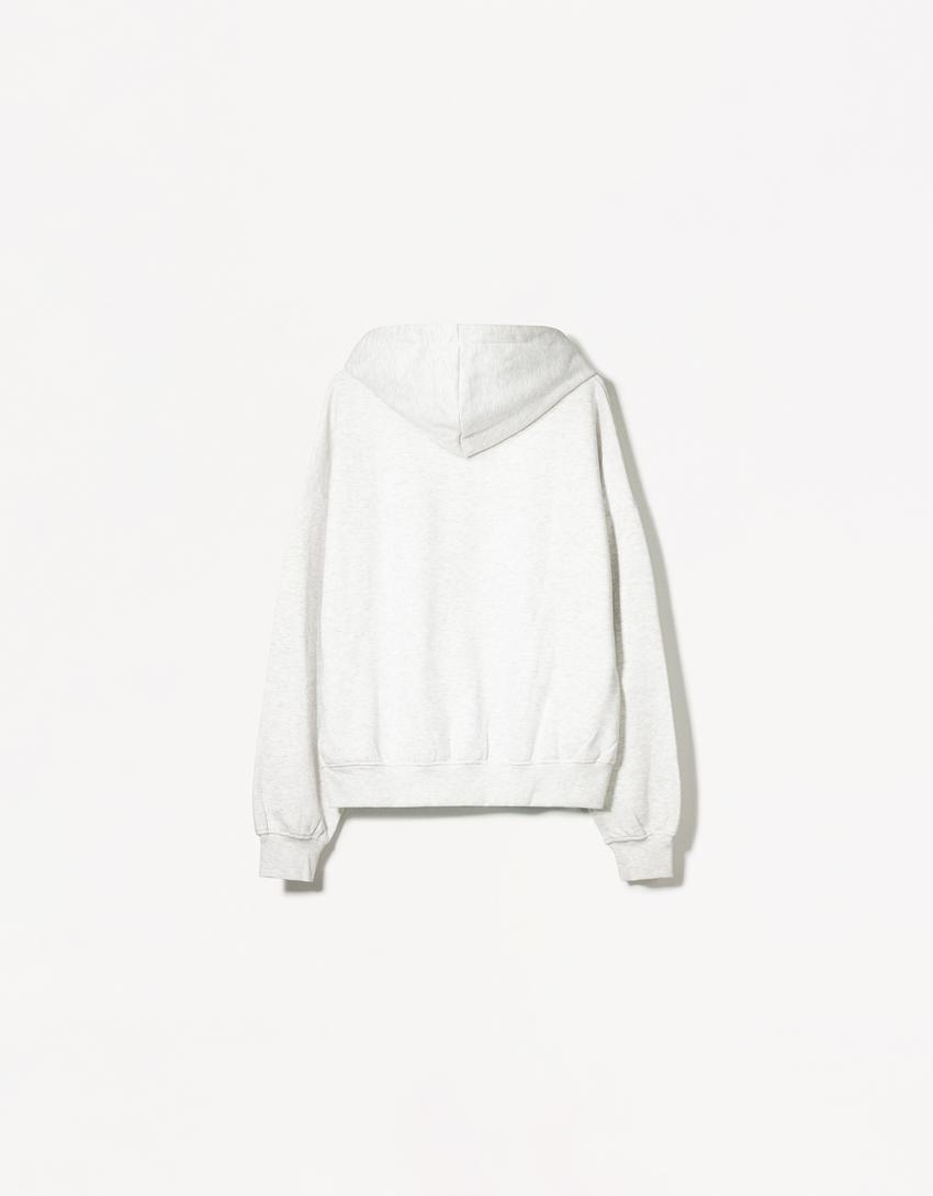 Zip-up hoodie-Grey-2