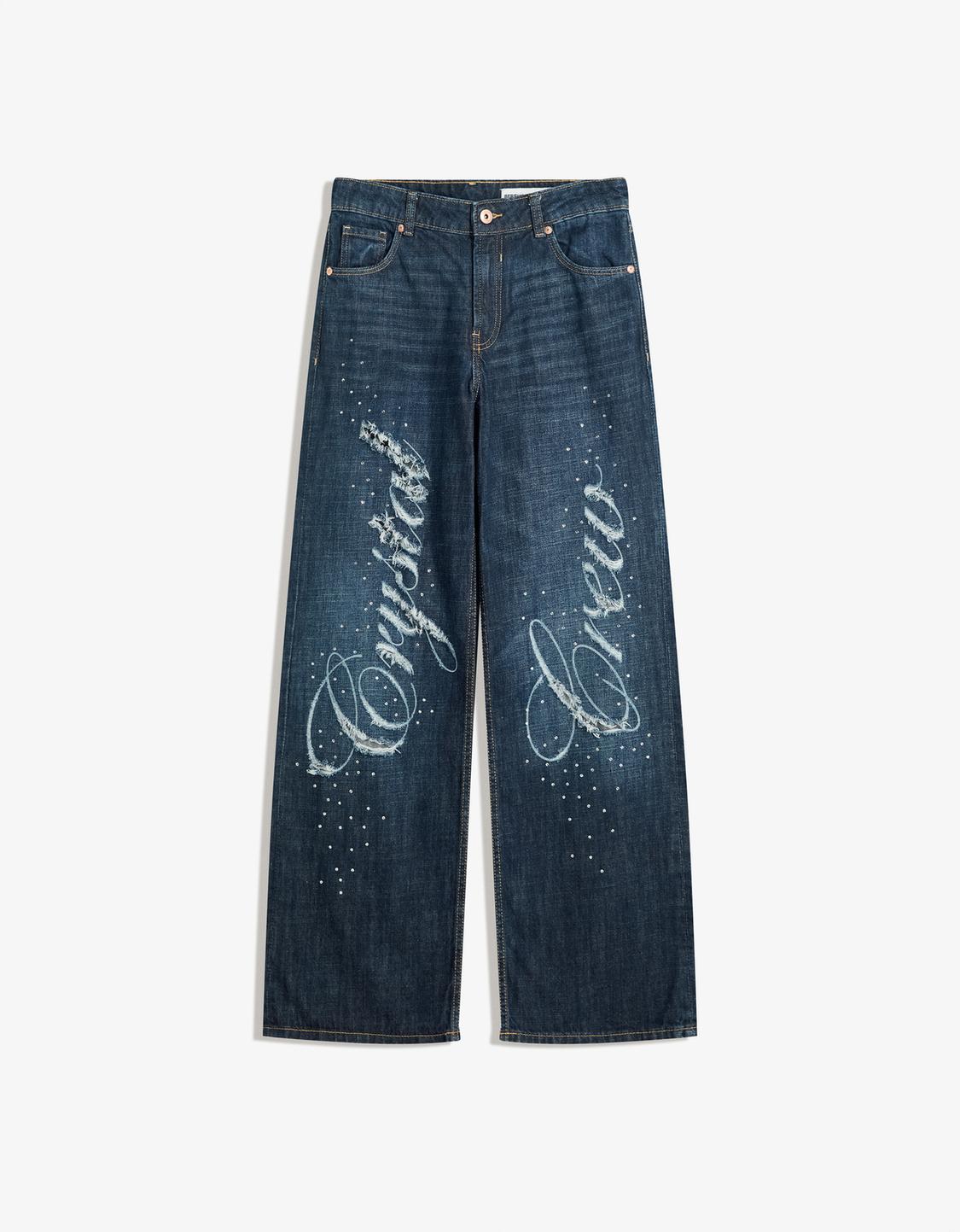 Вреќести фармерки со ласерски принт – LIMITED EDITION