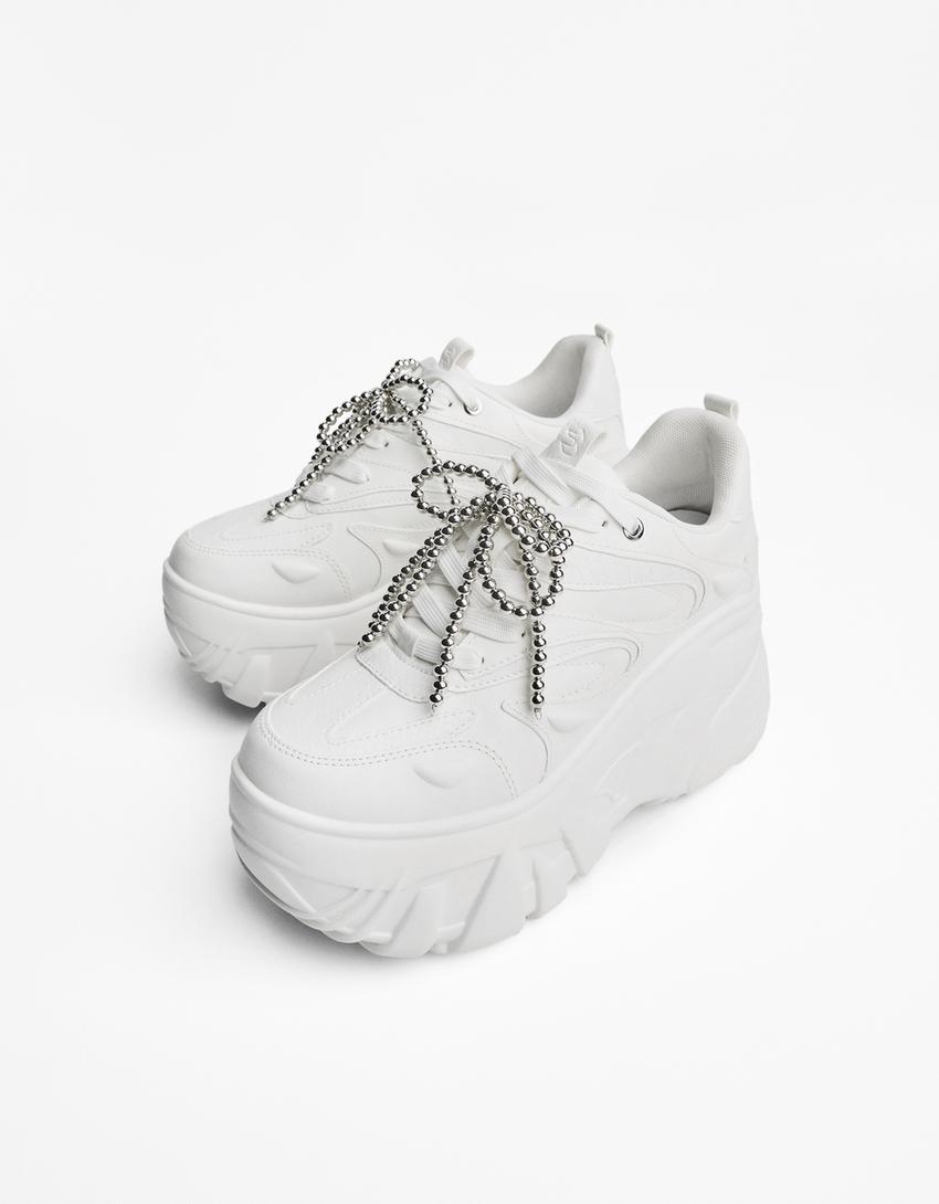 Tênis plataforma XL-Branco