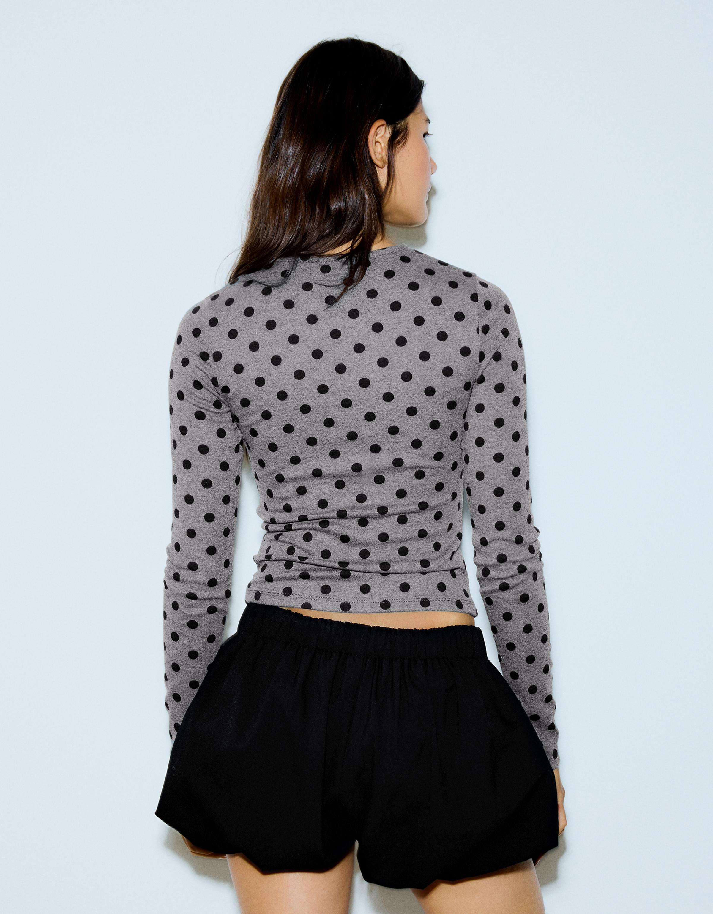 Jacket with neckline split — Dark grey