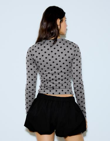 Jacket with neckline split — Dark grey 2