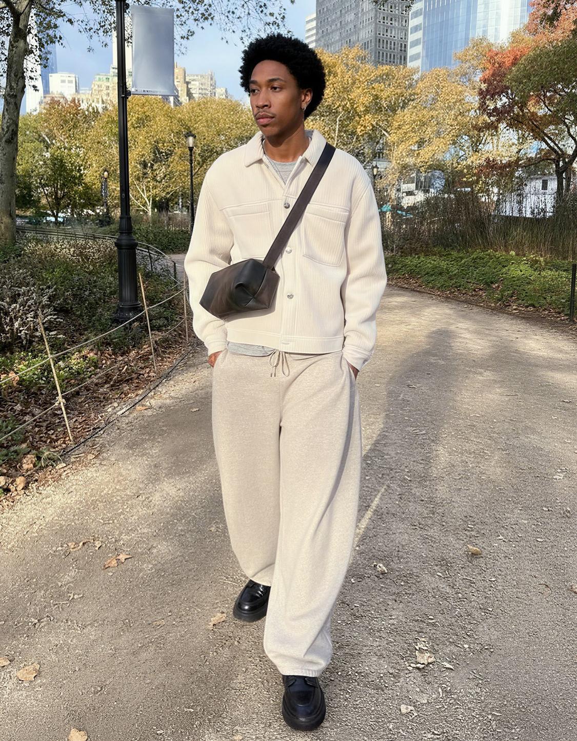 Boxy-Jacke mit Lammfellimitat