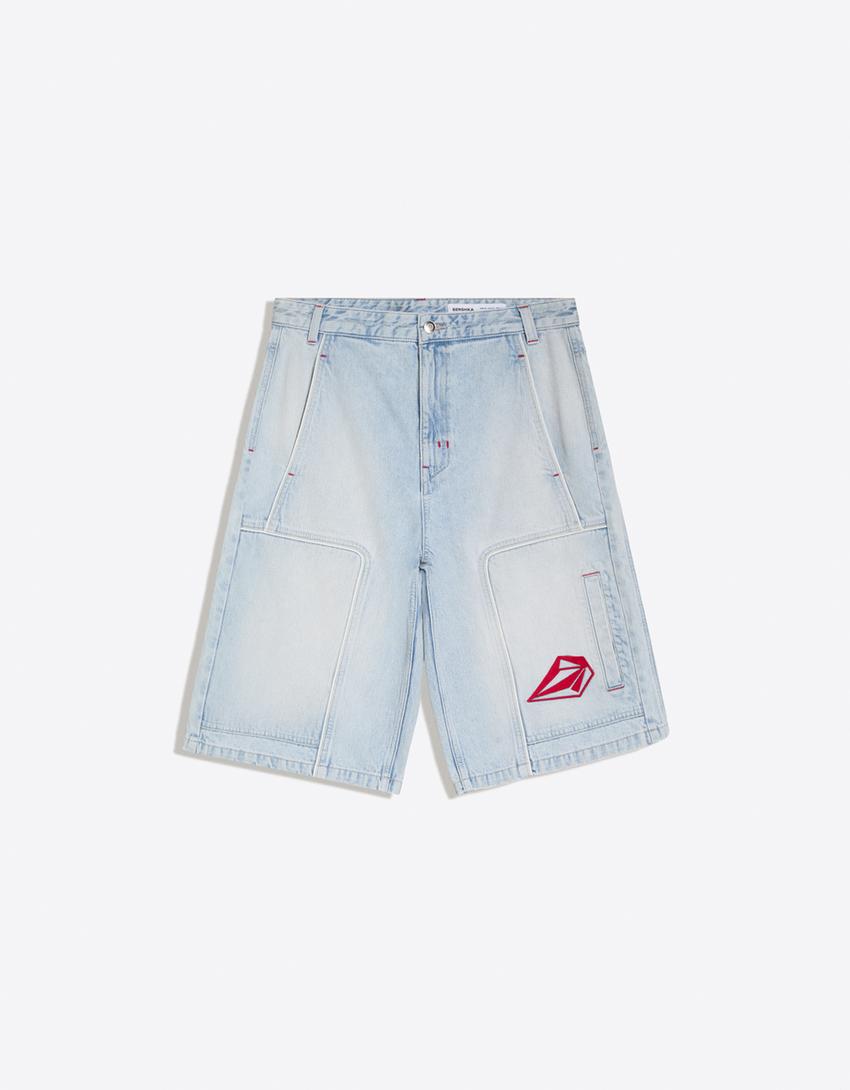 Bermuda denim VOLCOM-Azul claro