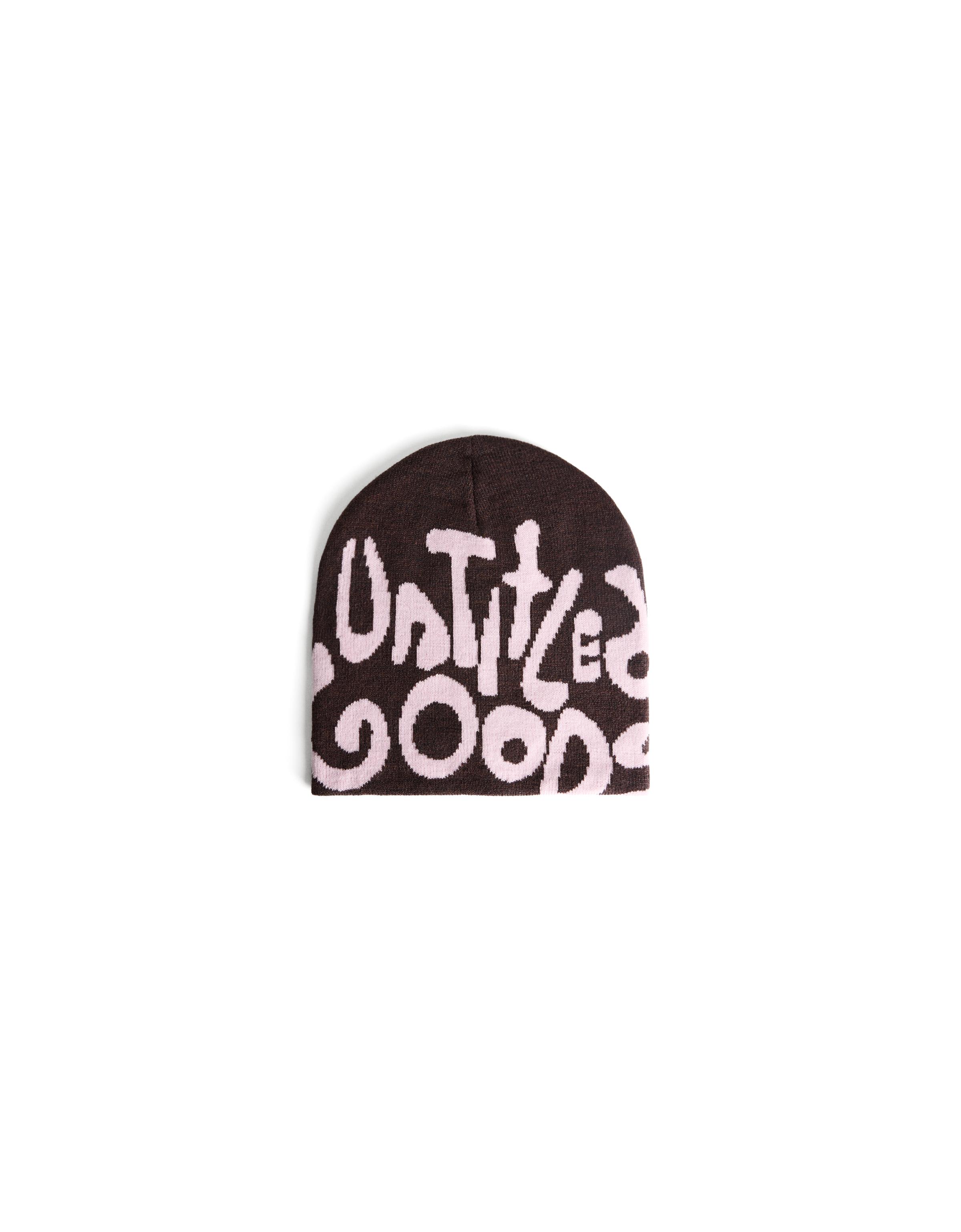Print beanie — Brown
