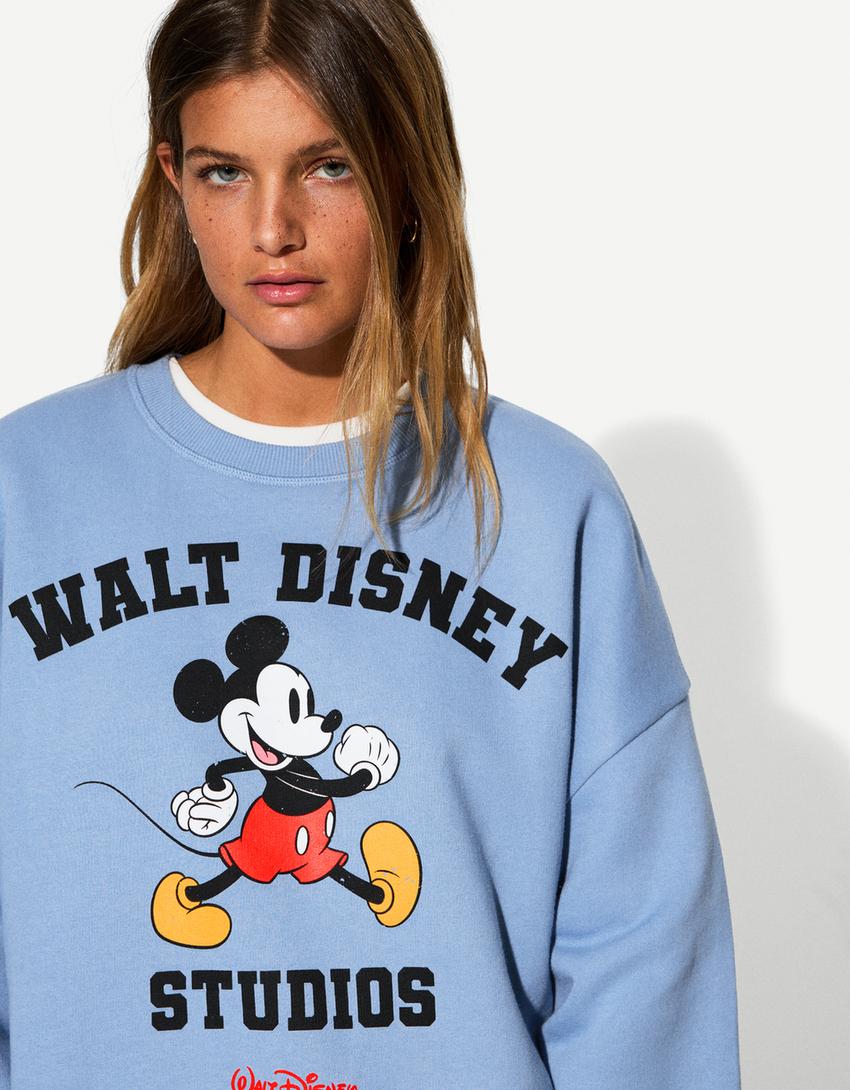 Sudadera Mickey Mouse print-Azul claro-2