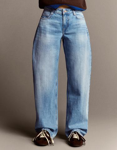 Low-rise baggy barrel jeans — Light blue 3