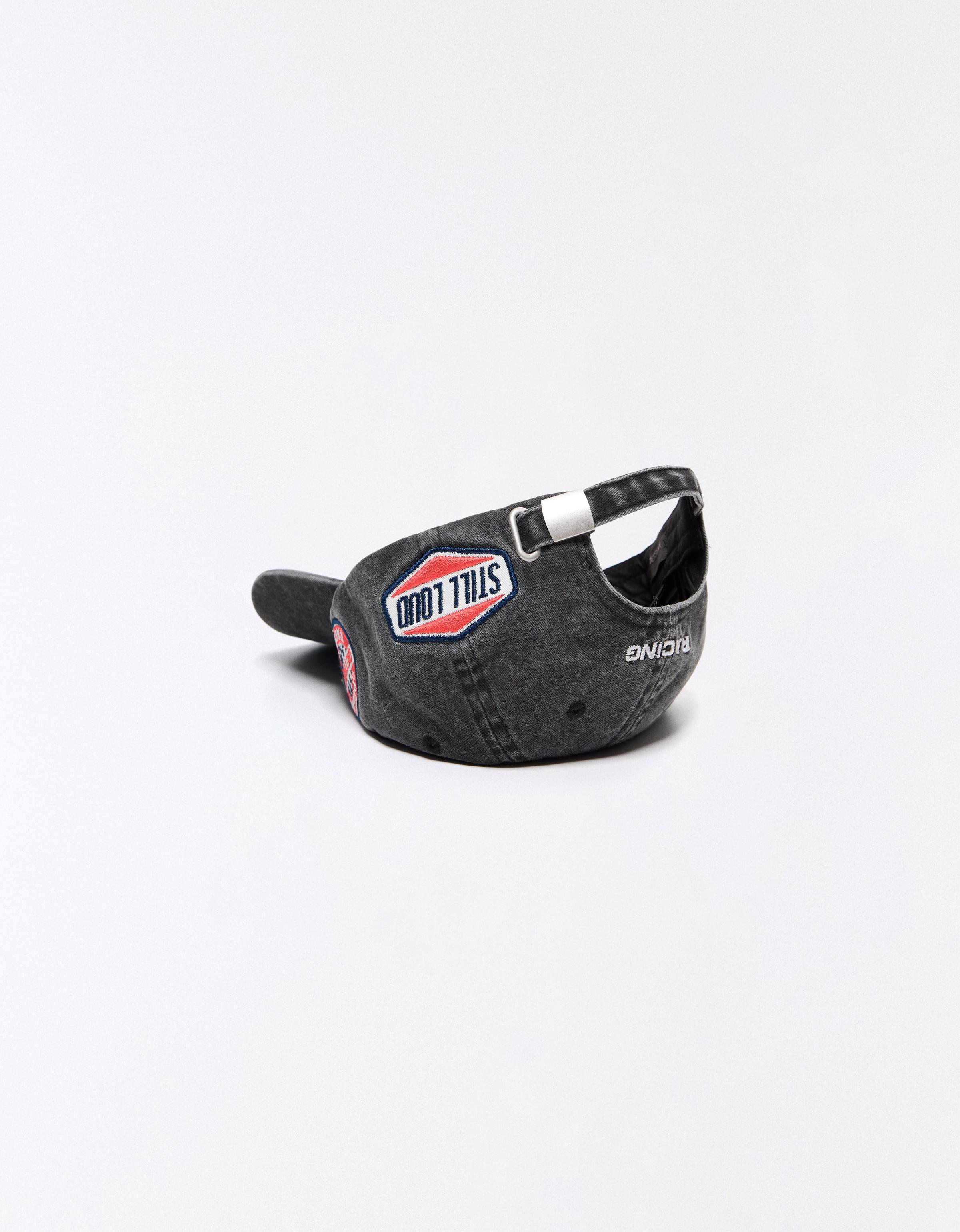 Racing patch cap — Dark grey