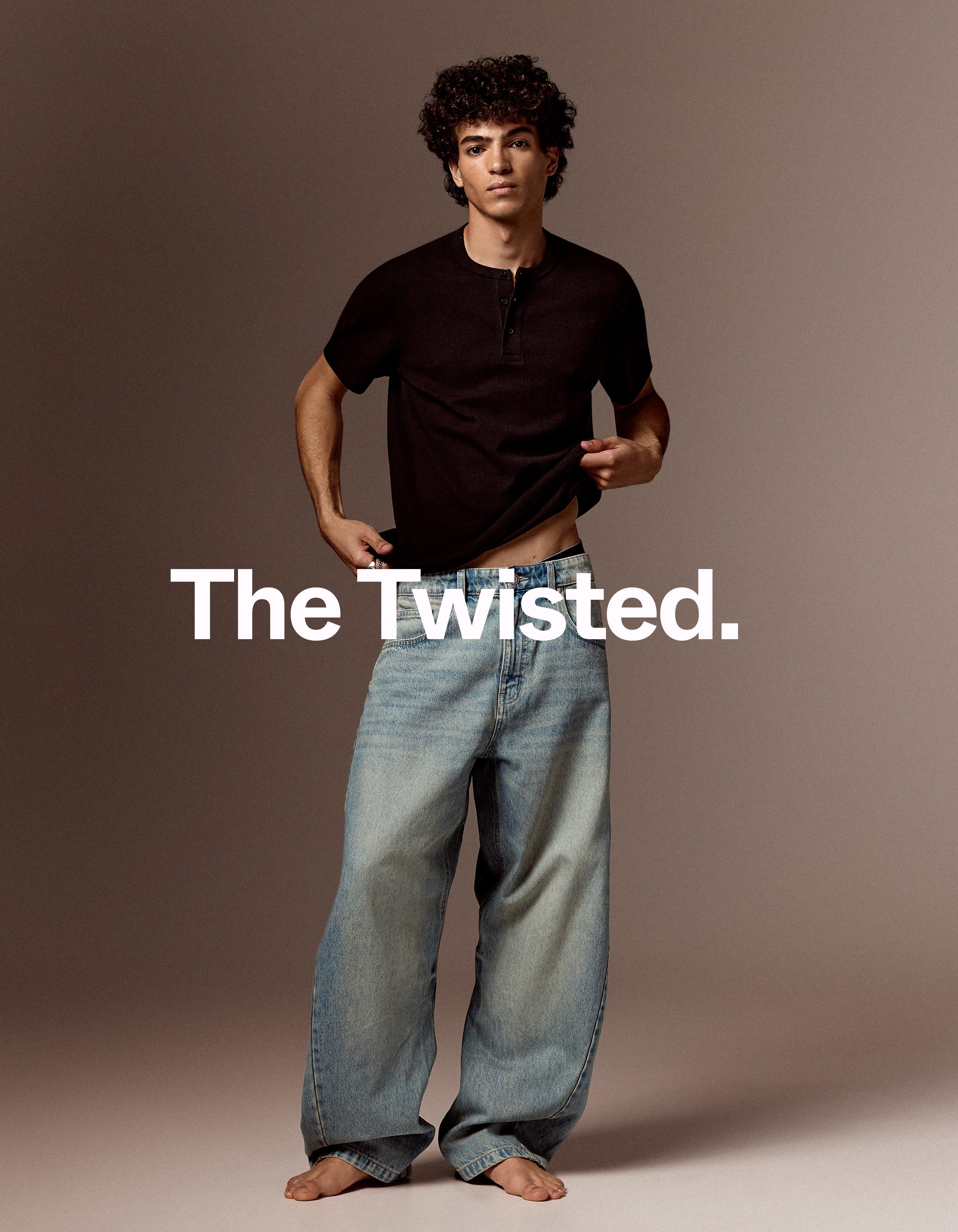Twisted fit jeans — Light blue