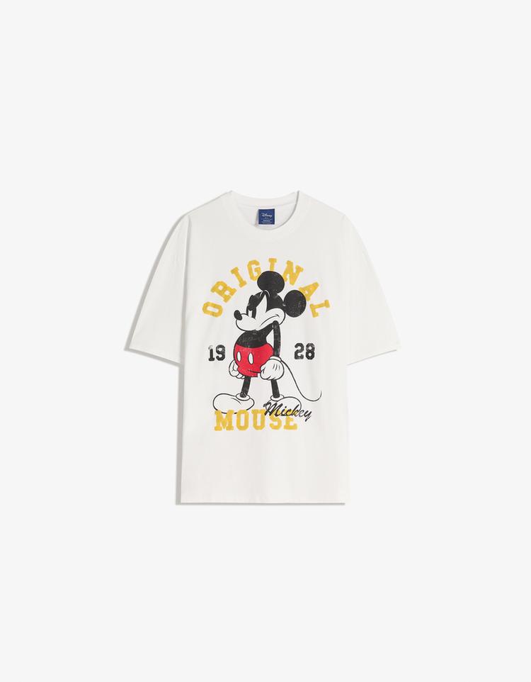 T-shirt Mickey Mouse de manga curta estampado