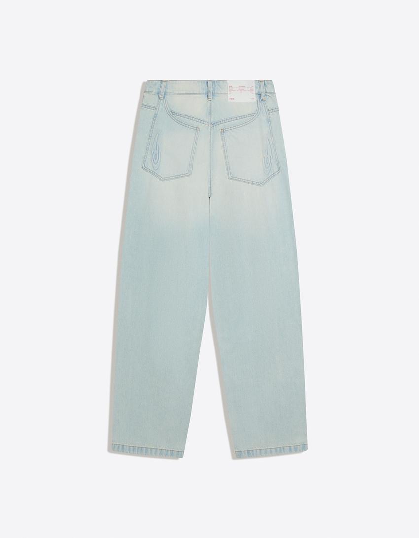 Jeans super baggy OUT OF CORE-Azul-claro