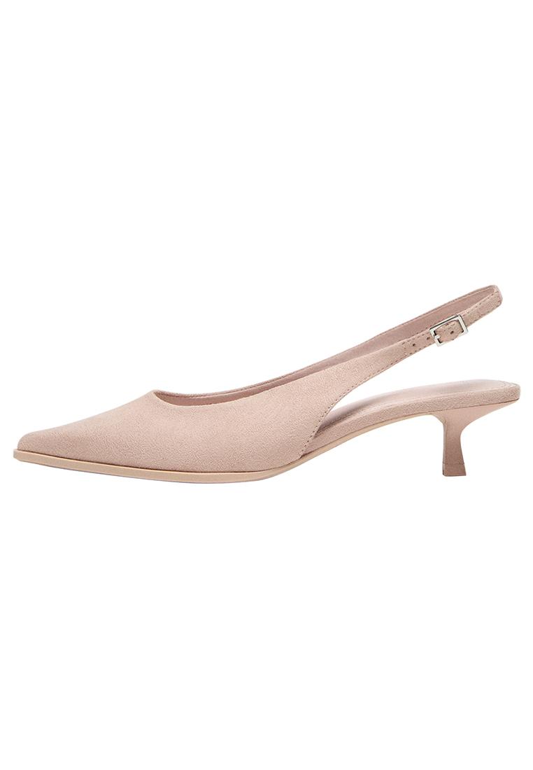 SLINGBACK KITTEN HEEL SHOES — PINK