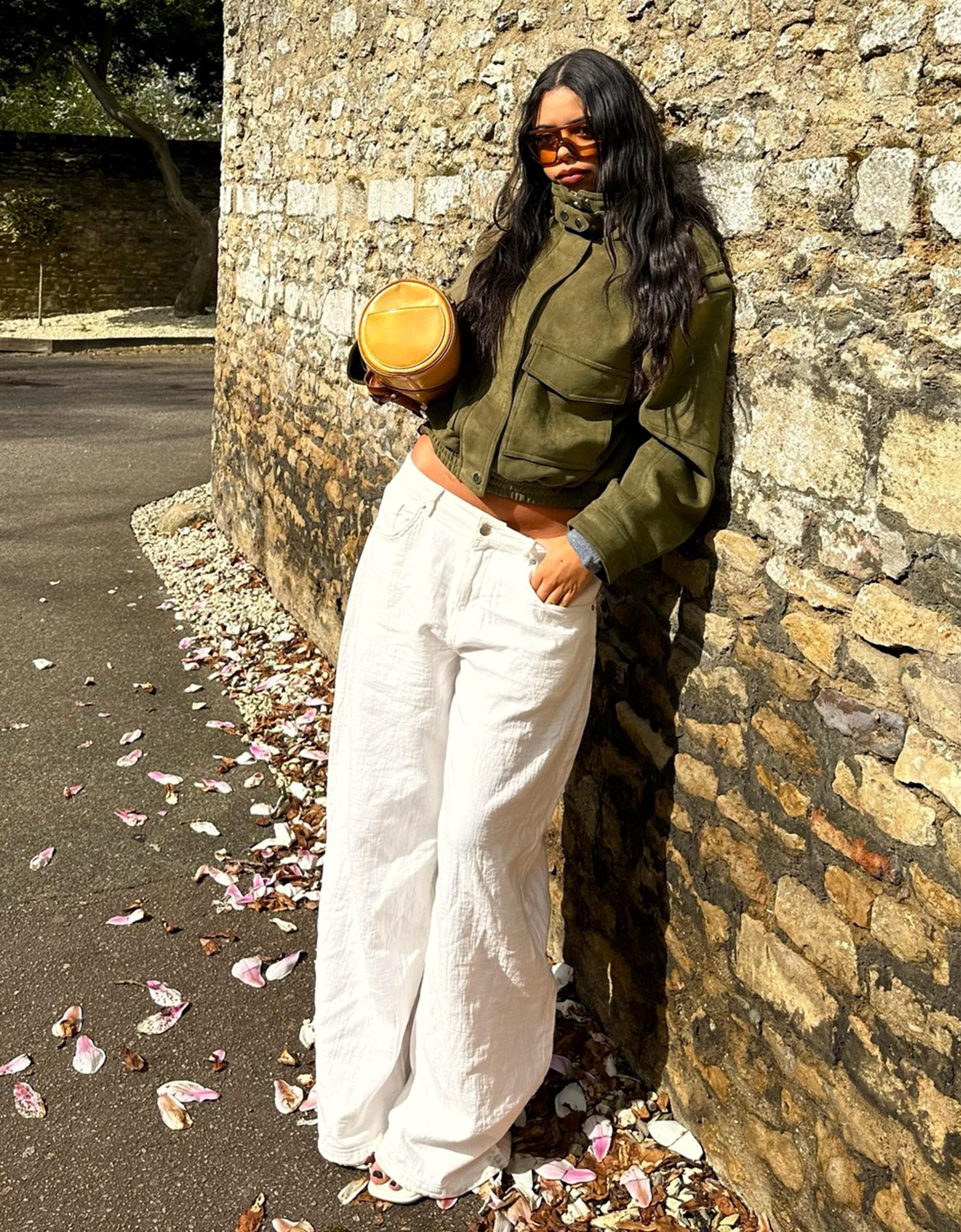 Düşük bel geniş paça balloon fit jean - Görsel 49