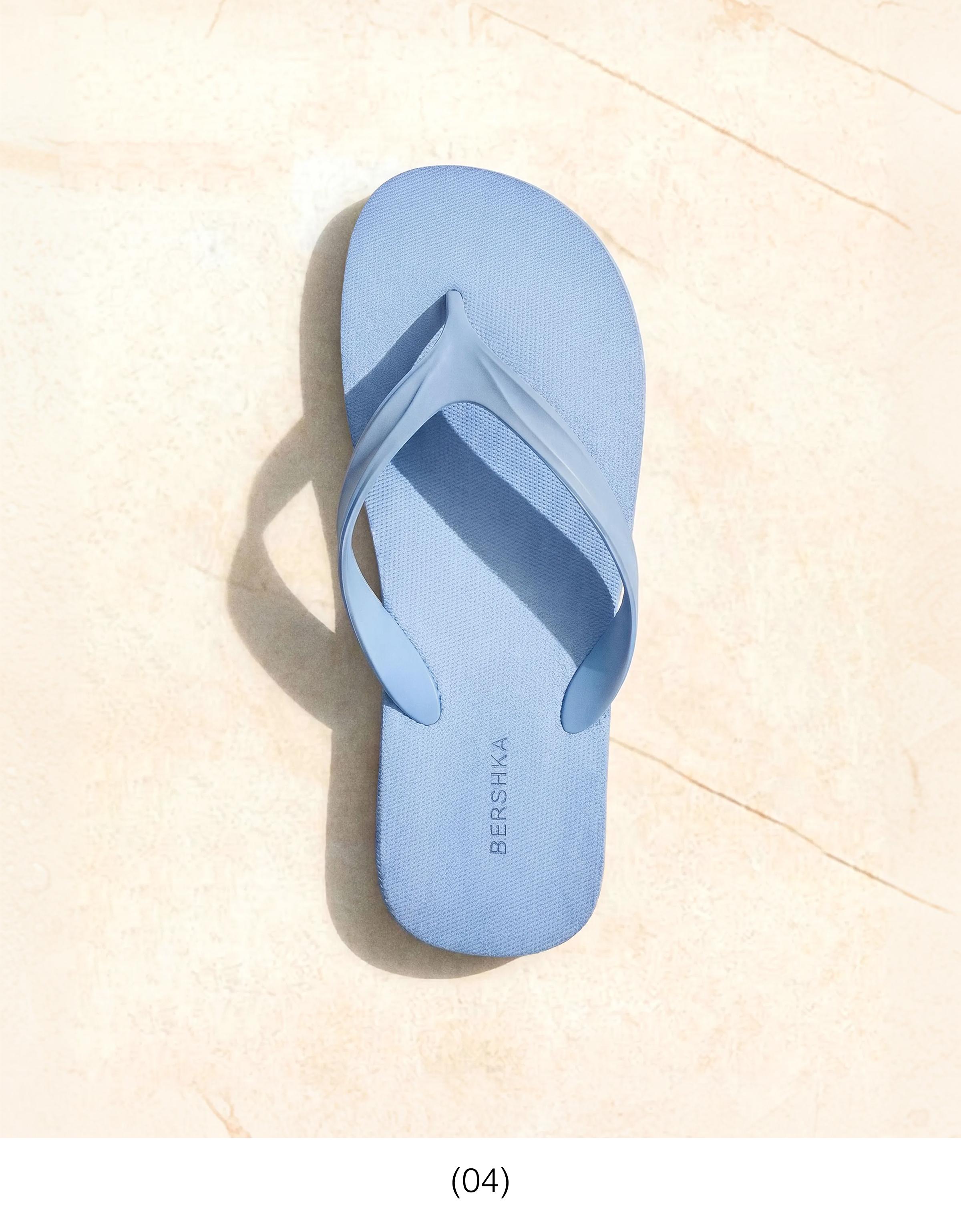 BASIC THONG SANDALS — BLUE