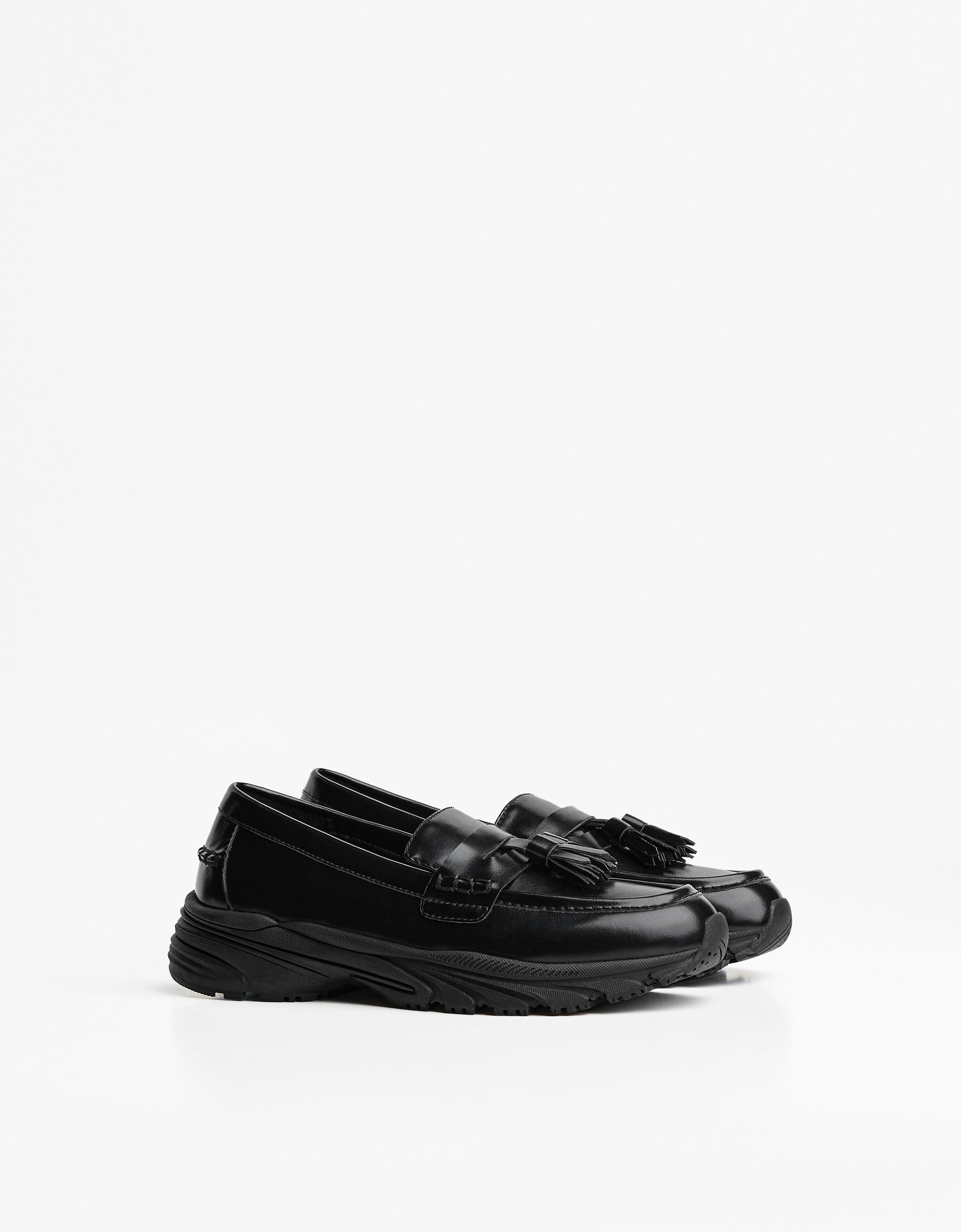 Bershka Sportlicher Mokassin Herren 46 Schwarz