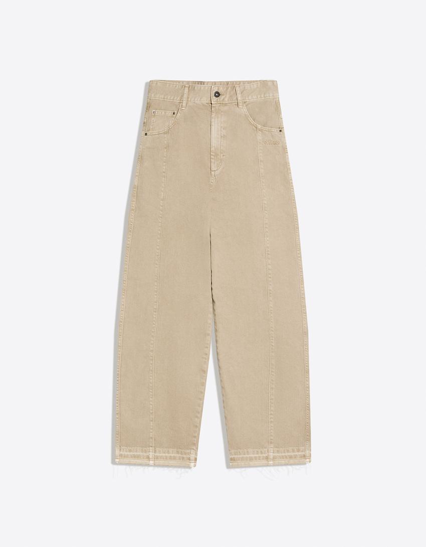 Super Baggy Hose-Sandfarbe